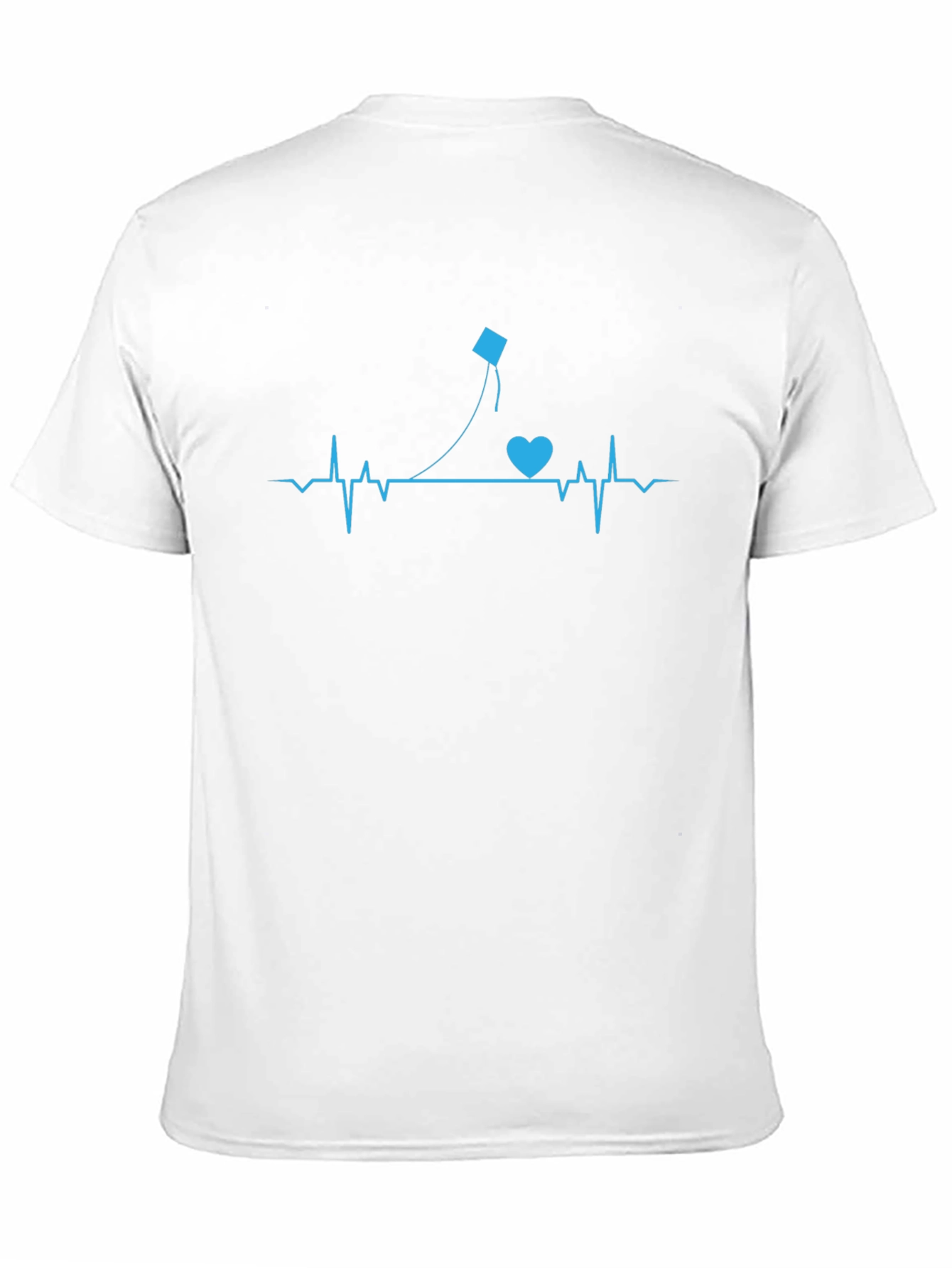 Black Heartbeat Kite T-Shirt - Love to Fly! view 11