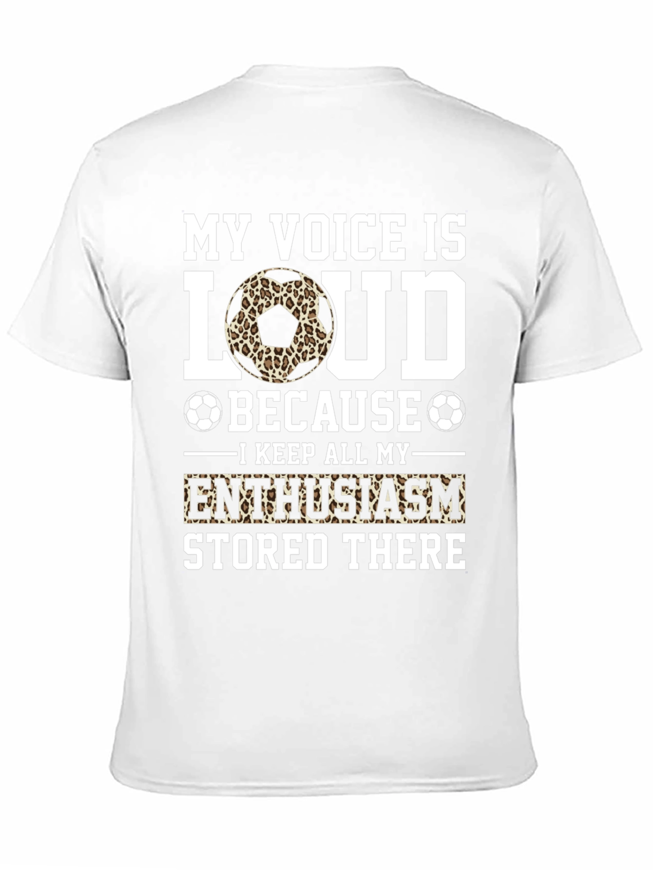 Black My Voice is Loud Soccer Fan T-Shirt view 11