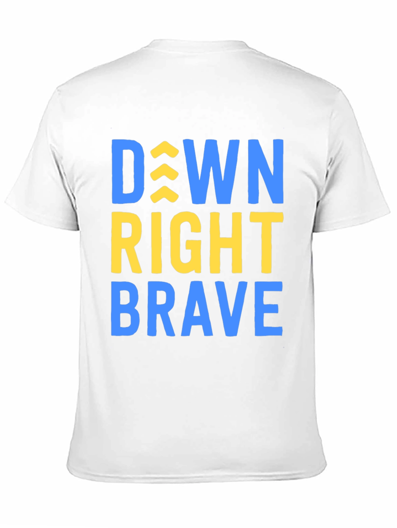 Black Down Right Brave T-Shirt - Inspirational Tee view 11