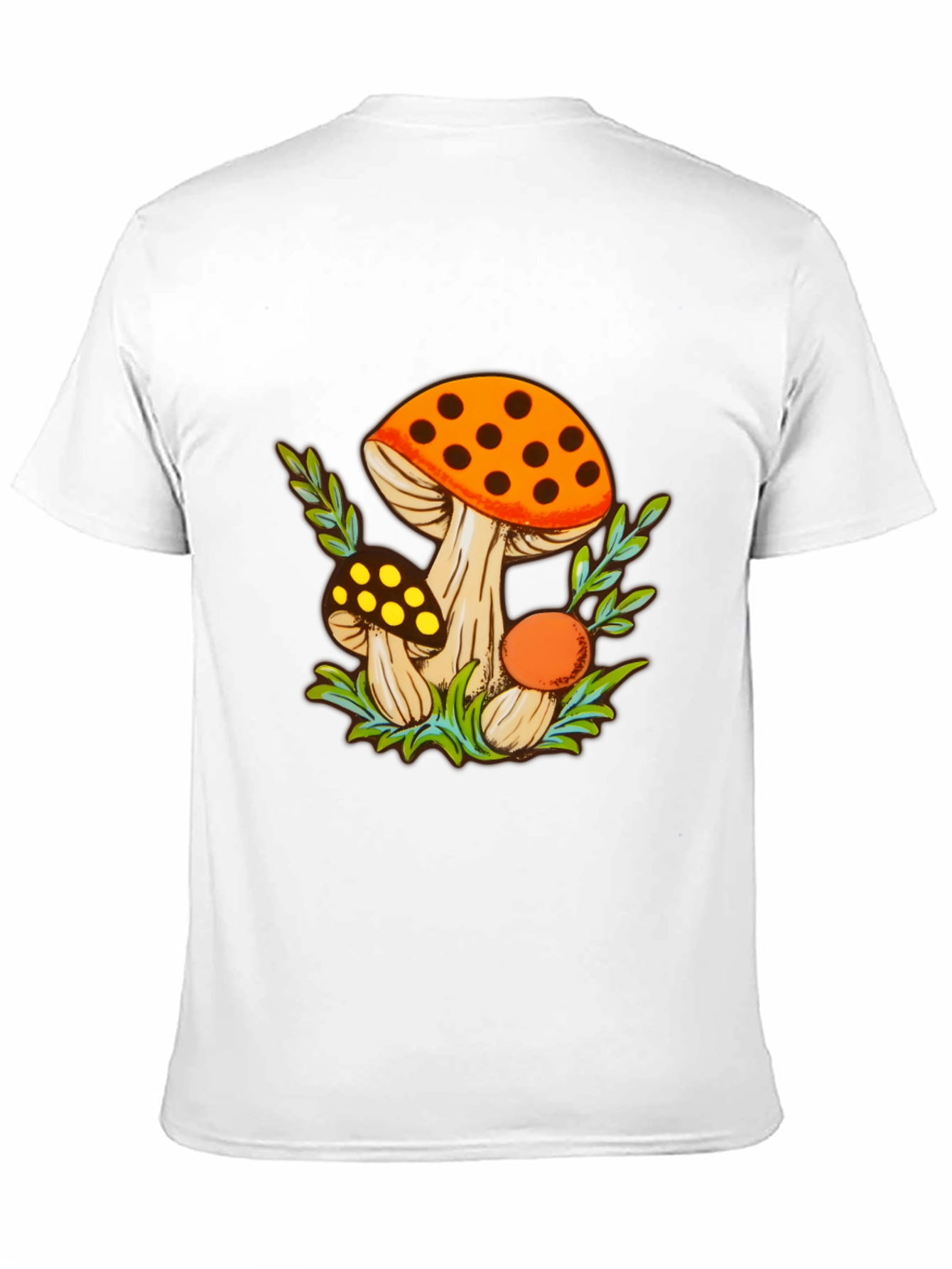 Black Mushroom Graphic Tee - Funky Fungi Design view 11