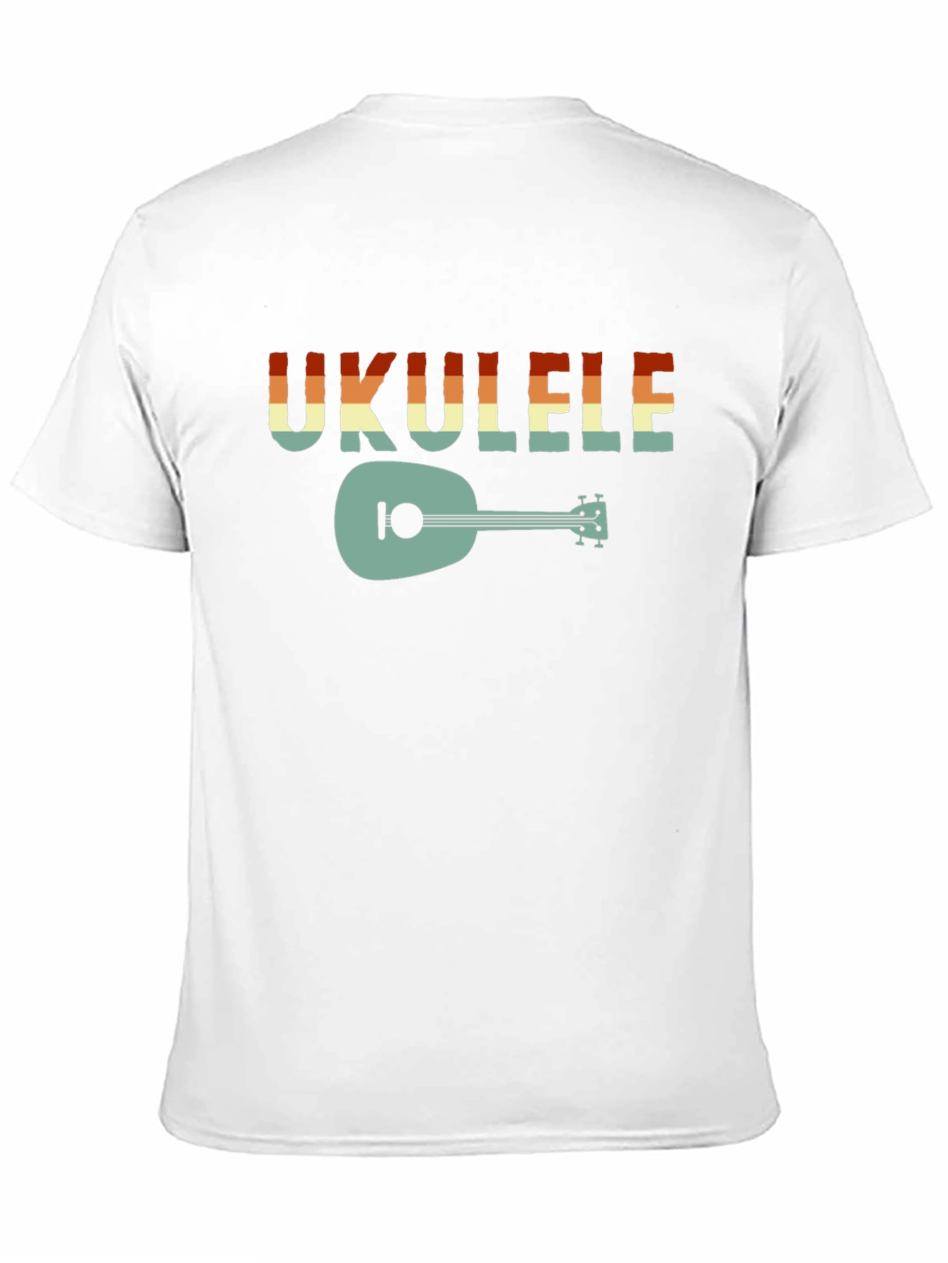 Black Retro Ukulele Graphic T-Shirt view 11