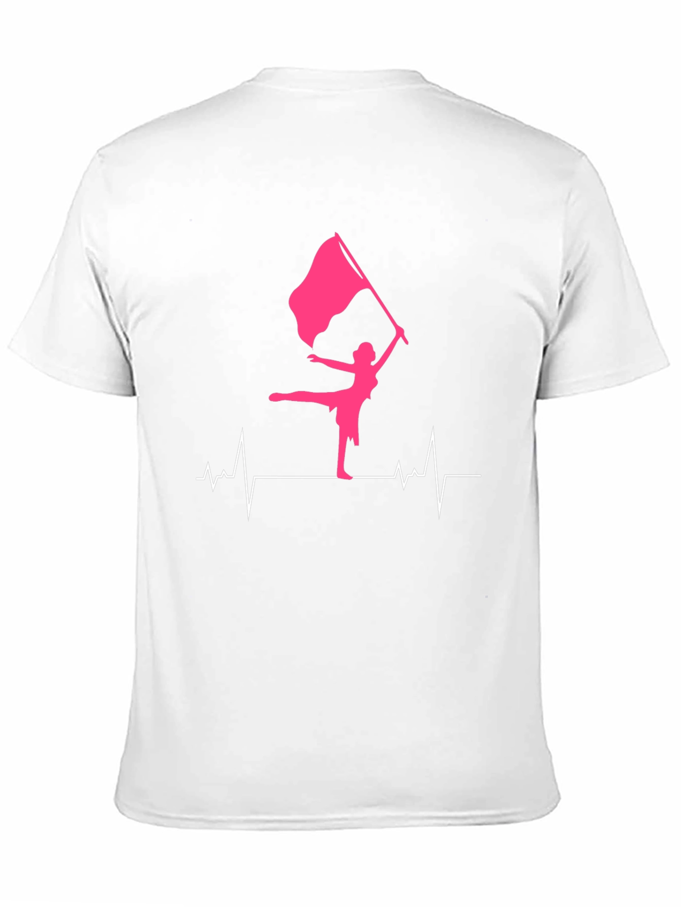 Black Color Guard Heartbeat T-Shirt view 11