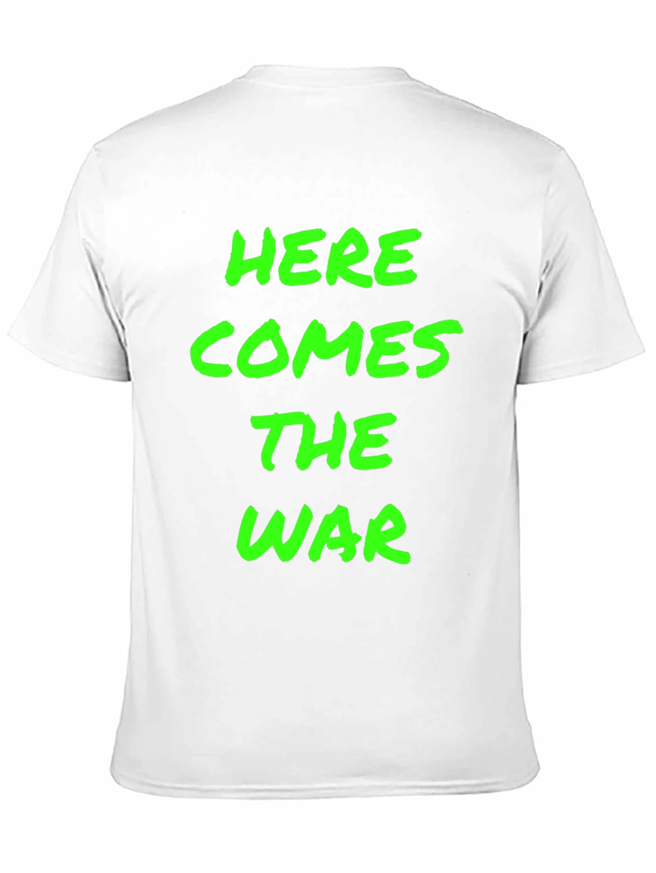 Black Here Comes The War Black Graphic Tee view 11