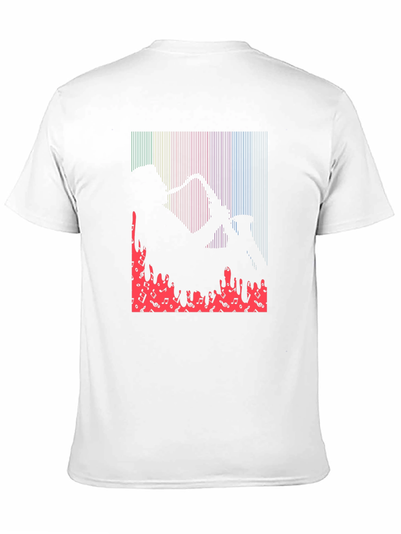 Black Saxophone Player Graphic Print T-Shirt view 11