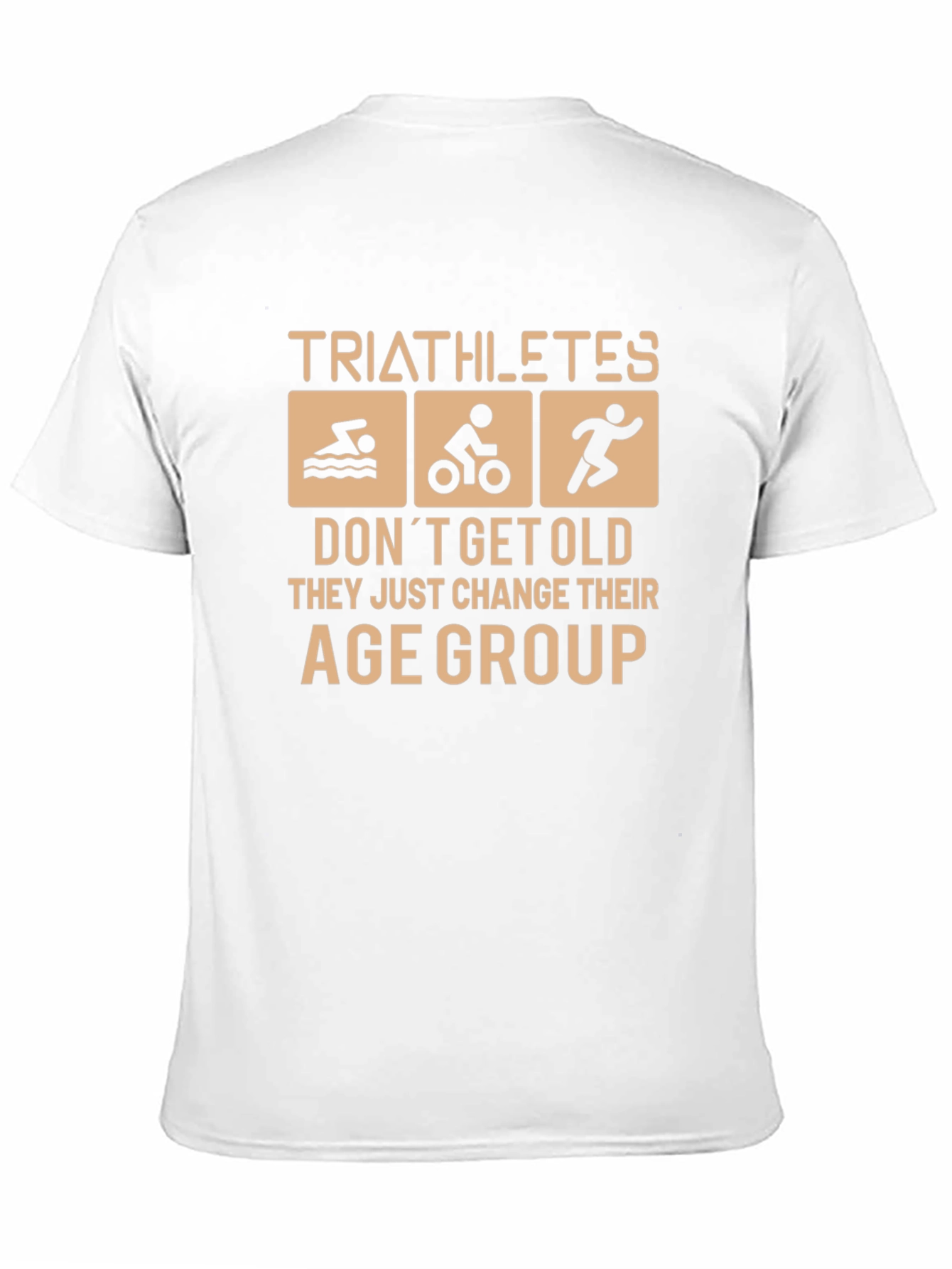 Black Triathlete Age Group Black Graphic Tee view 11