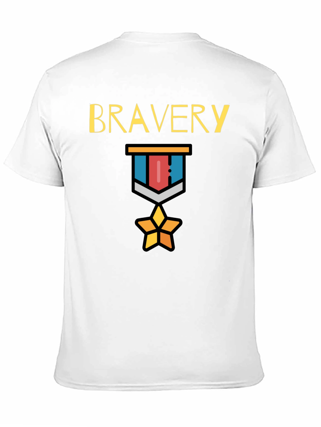 Black Bravery Medal Graphic Tee - Mens Black T-Shirt view 11