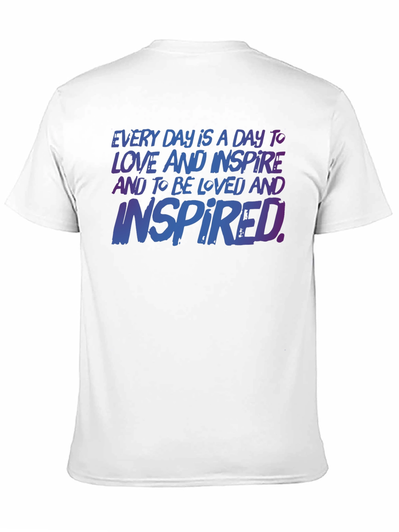 Black Inspirational T-Shirt: Love & Inspire Every Day view 11
