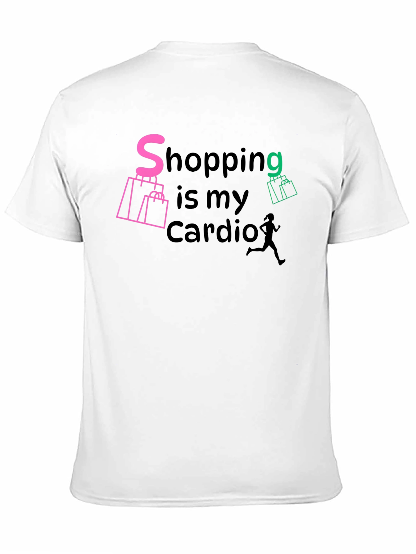 Black Shopping is My Cardio Graphic Tee view 11