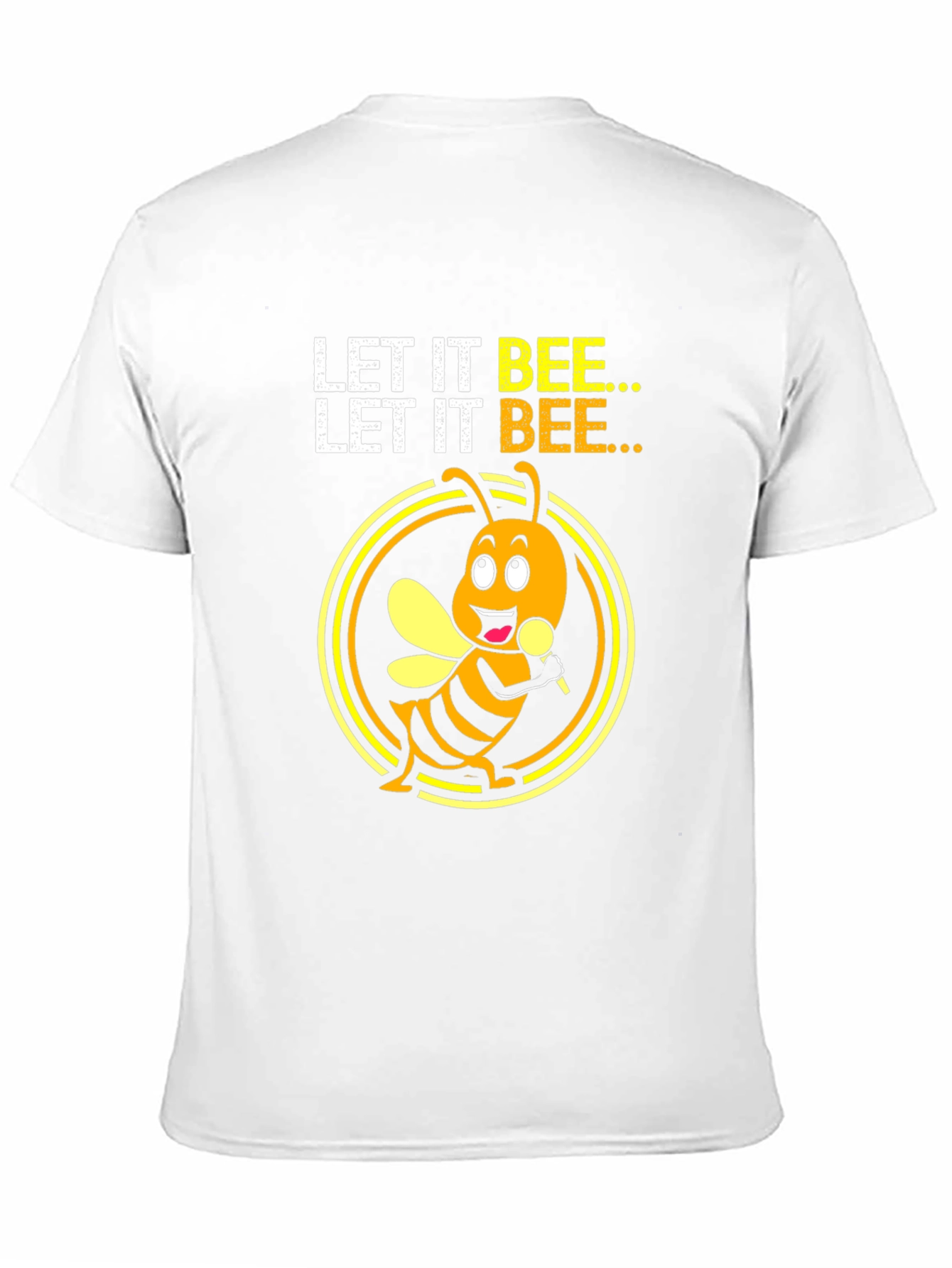 Black Let it Bee Graphic Tee - Unisex Black T-Shirt view 11
