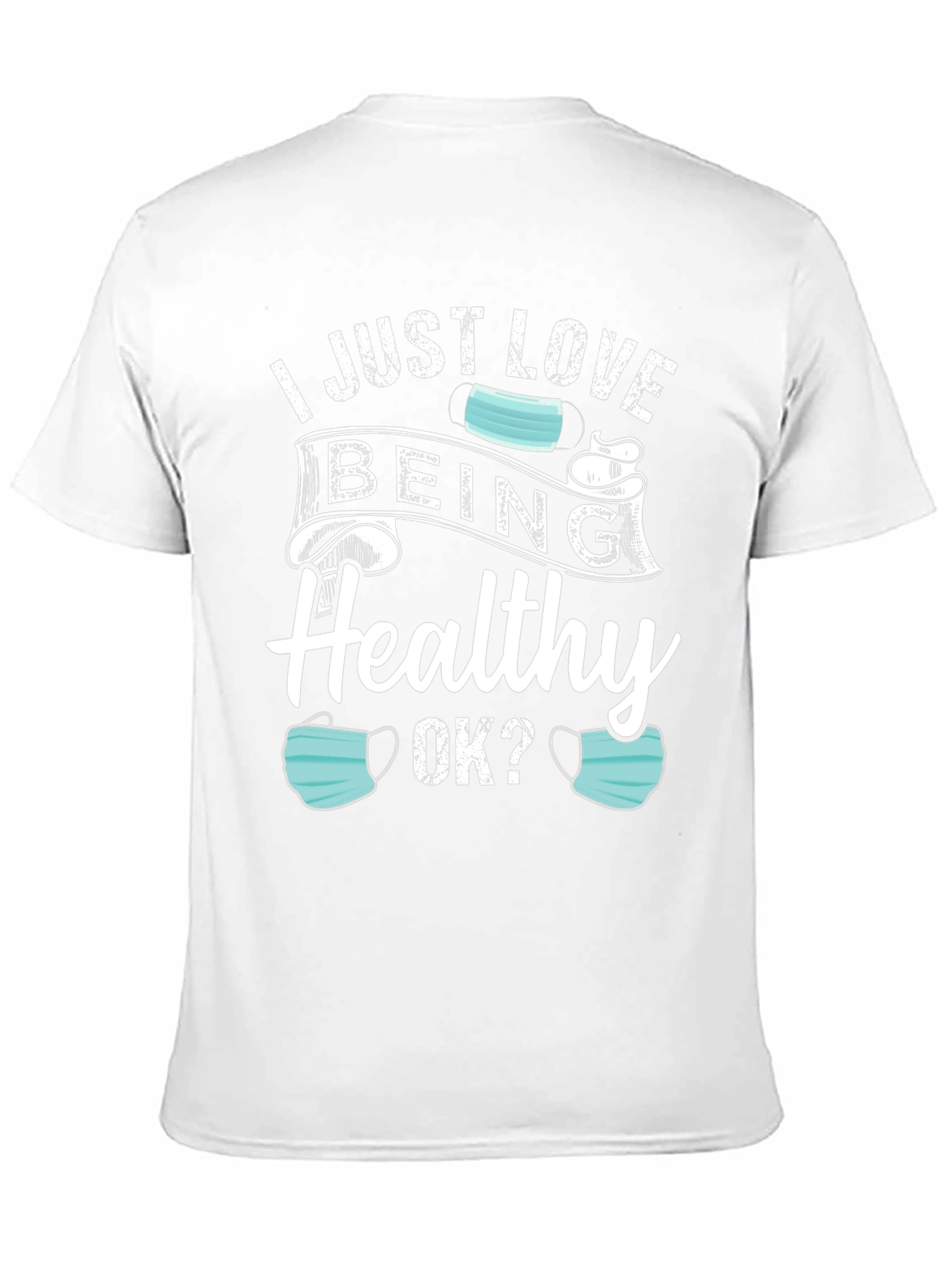 Black I Just Love Being Healthy T-Shirt view 11