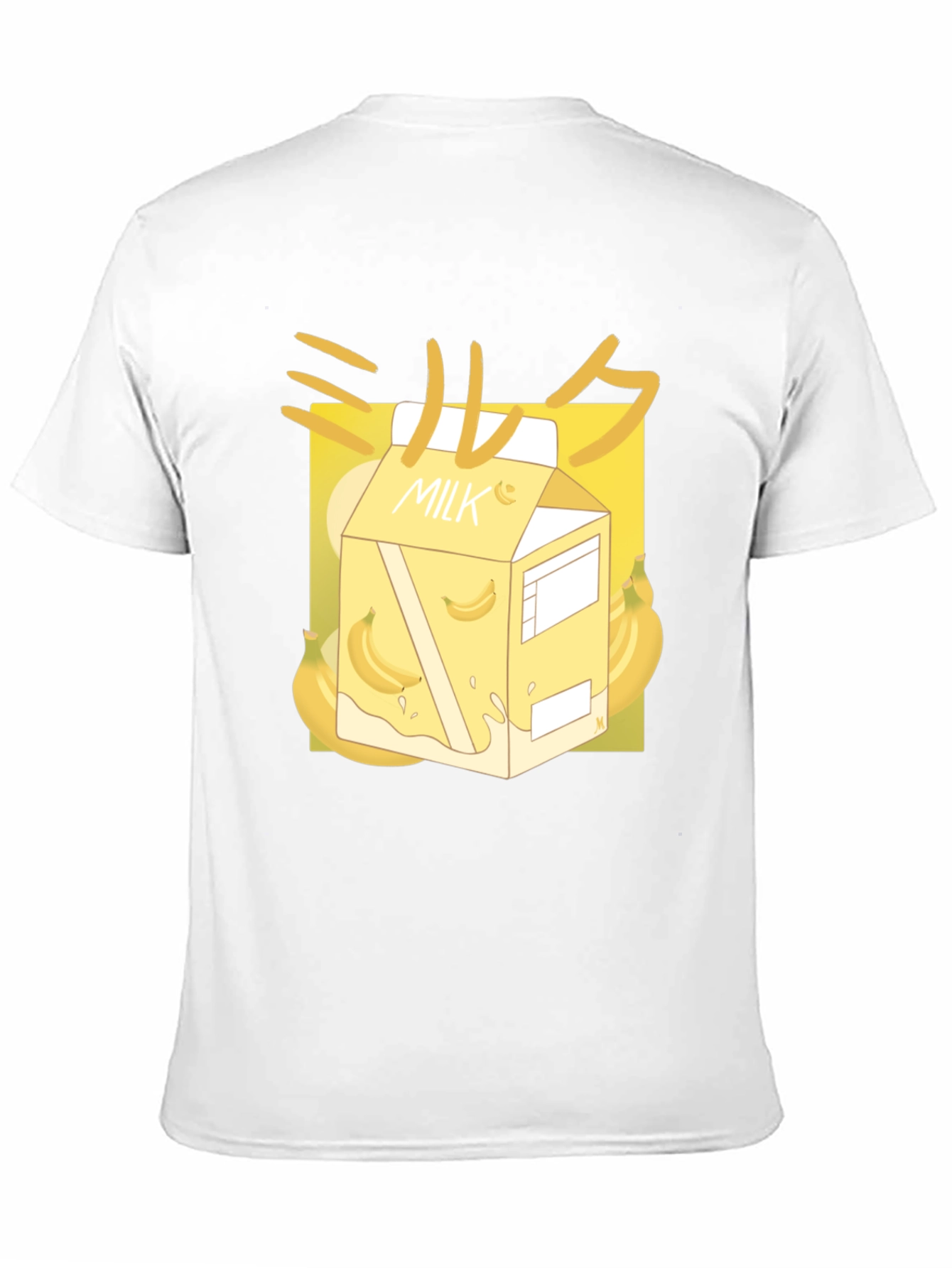 Black Banana Milk T-Shirt - Kawaii Style Black Tee view 11