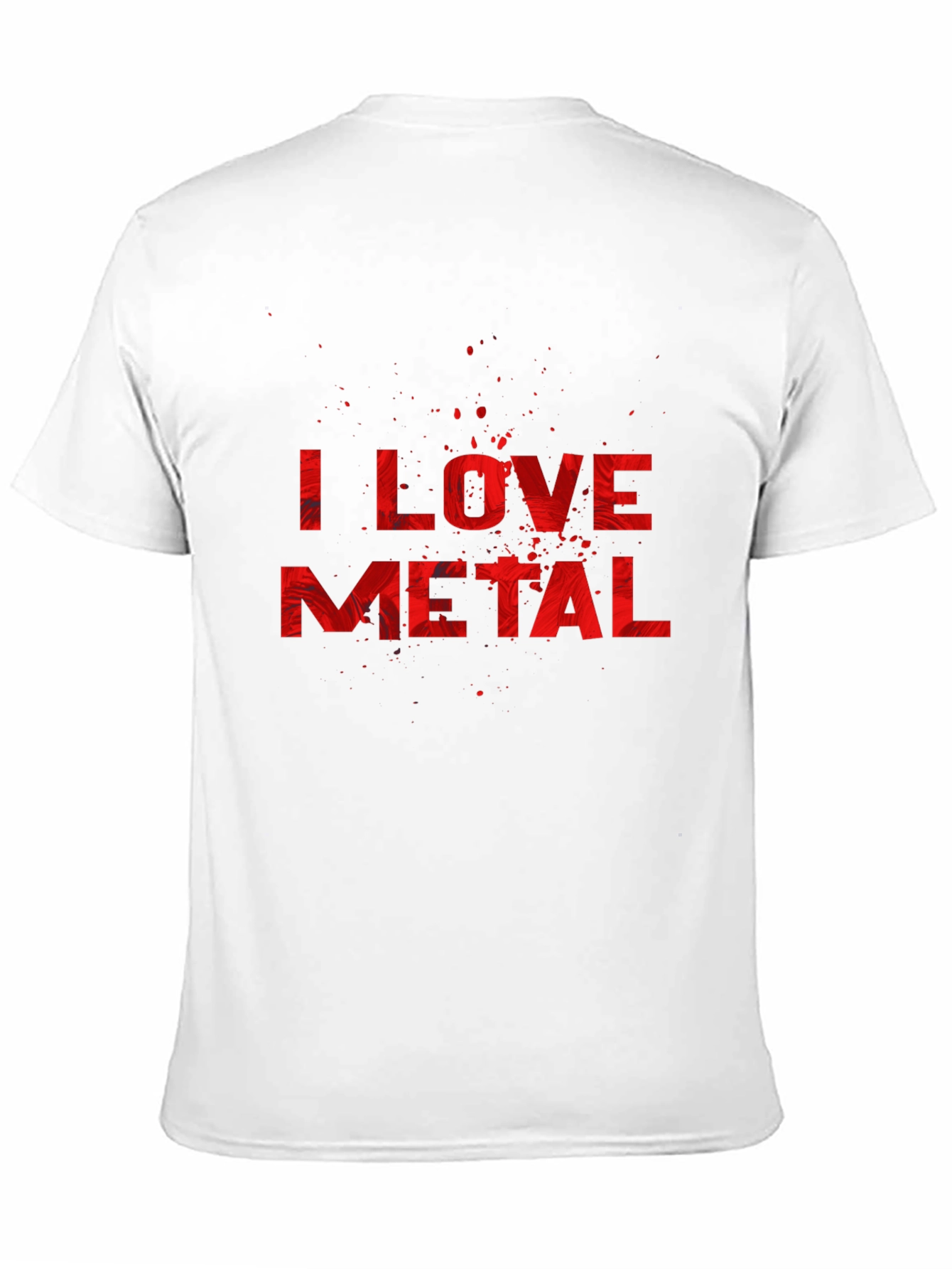 Black I Love Metal Graphic Tee view 11