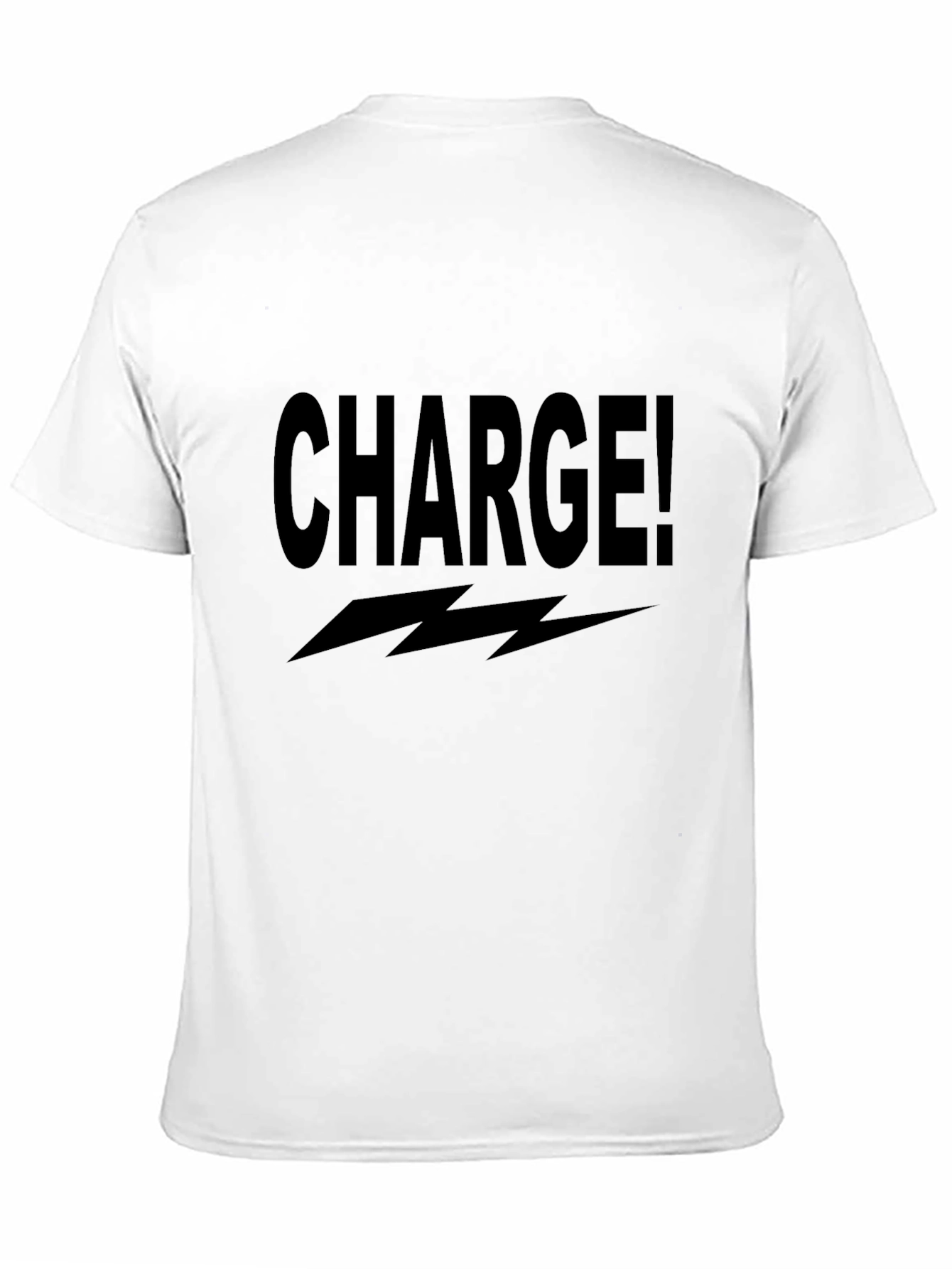 Black Charge! Graphic T-Shirt - Bold Statement Tee view 11