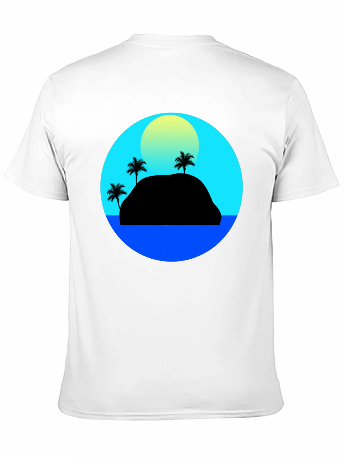 Black Island Sunset Graphic Tee view 11