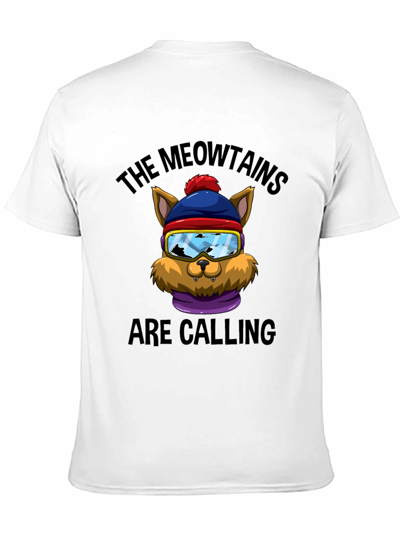 Black Meowtains Are Calling Graphic Tee view 11