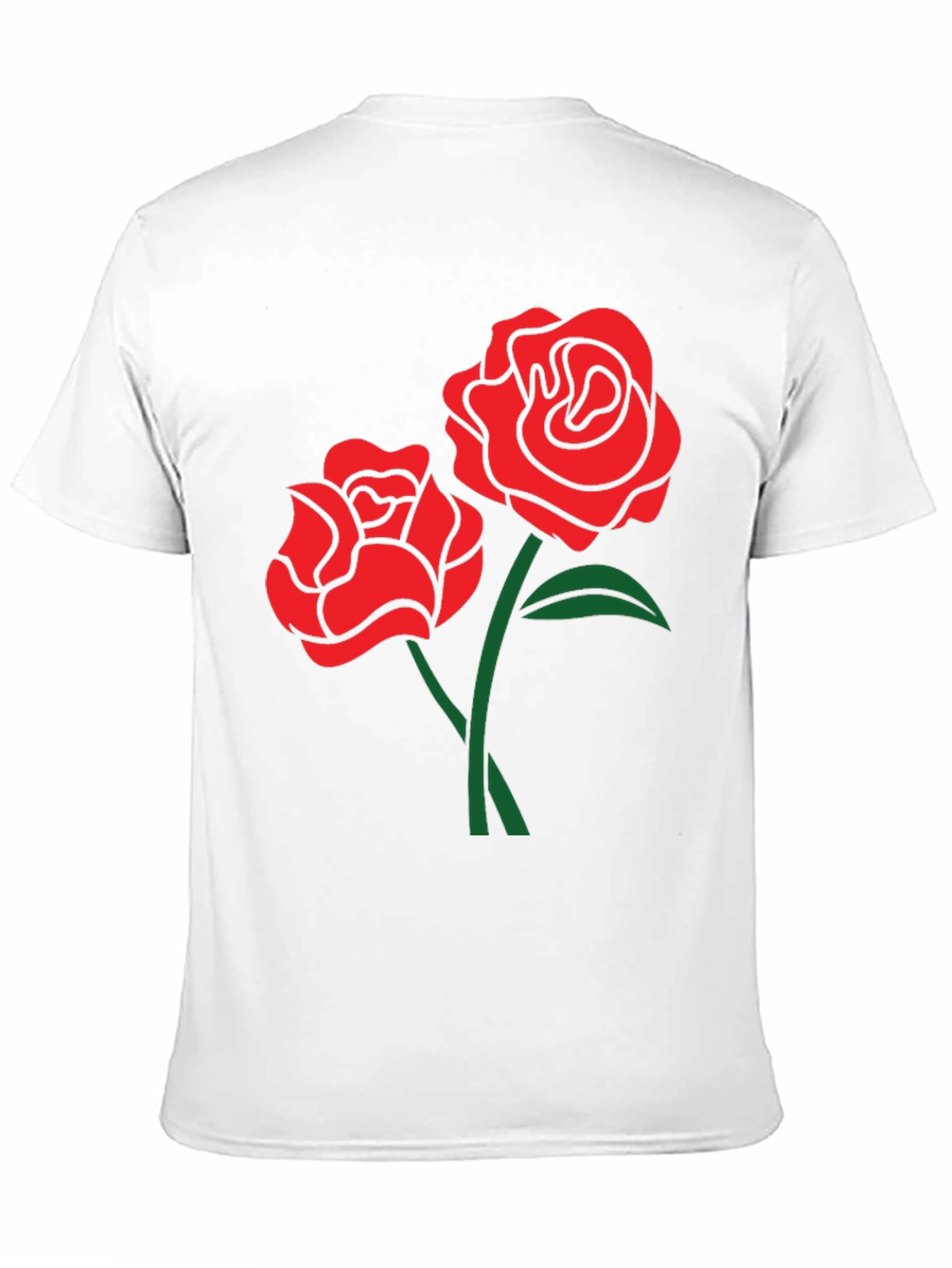 Black Rose Graphic Tee - Black Casual Shirt view 11