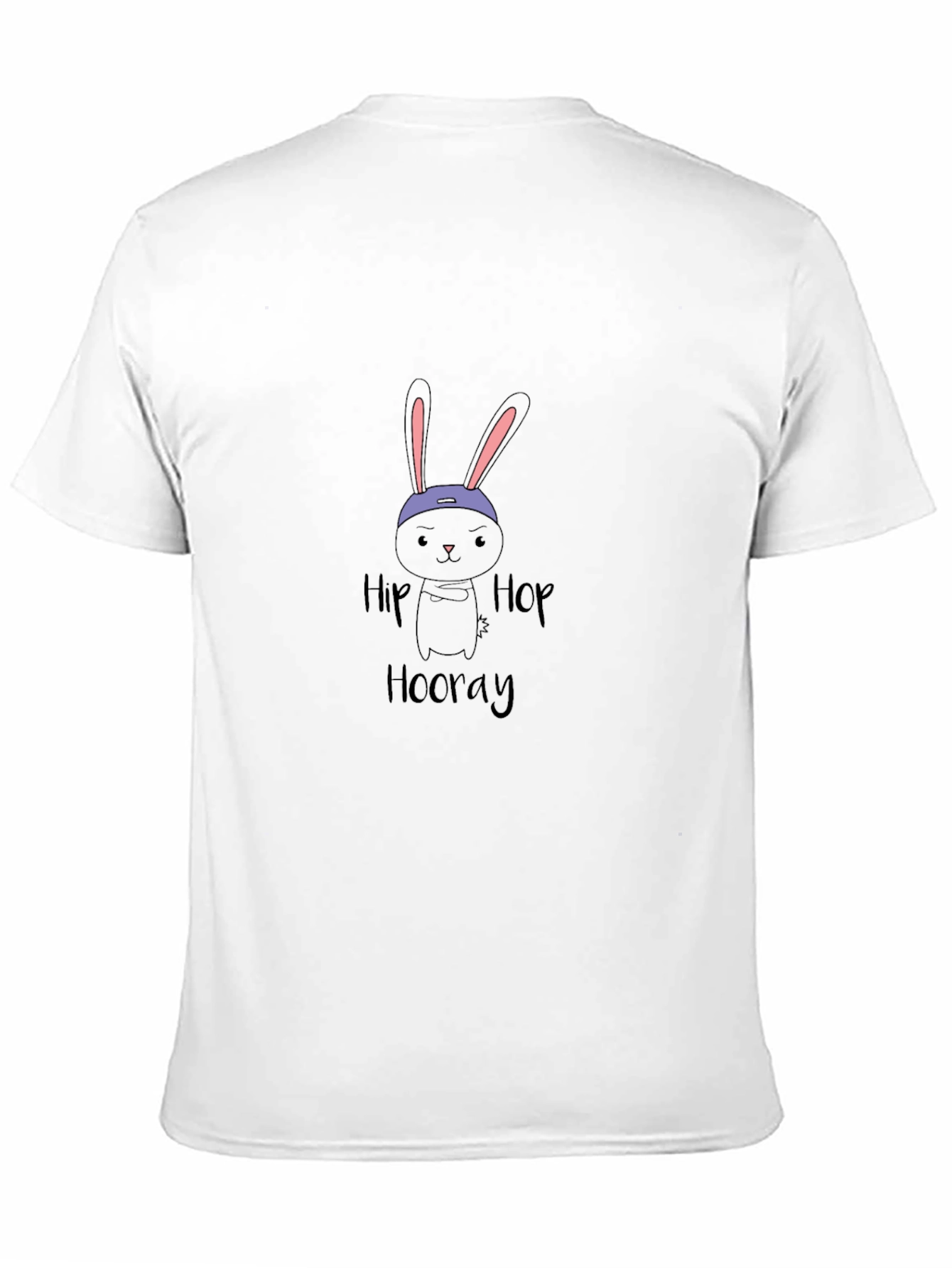 Black Hip Hop Hooray Rabbit Graphic T-Shirt view 11