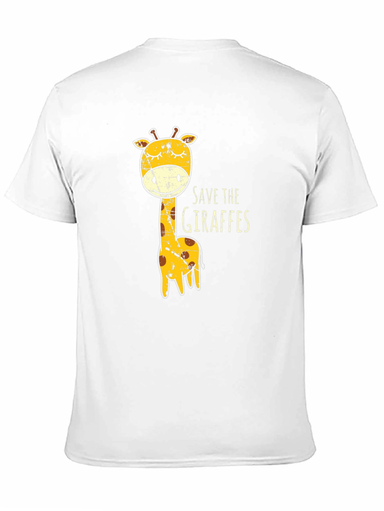Black Save The Giraffes Graphic Tee - Black view 11
