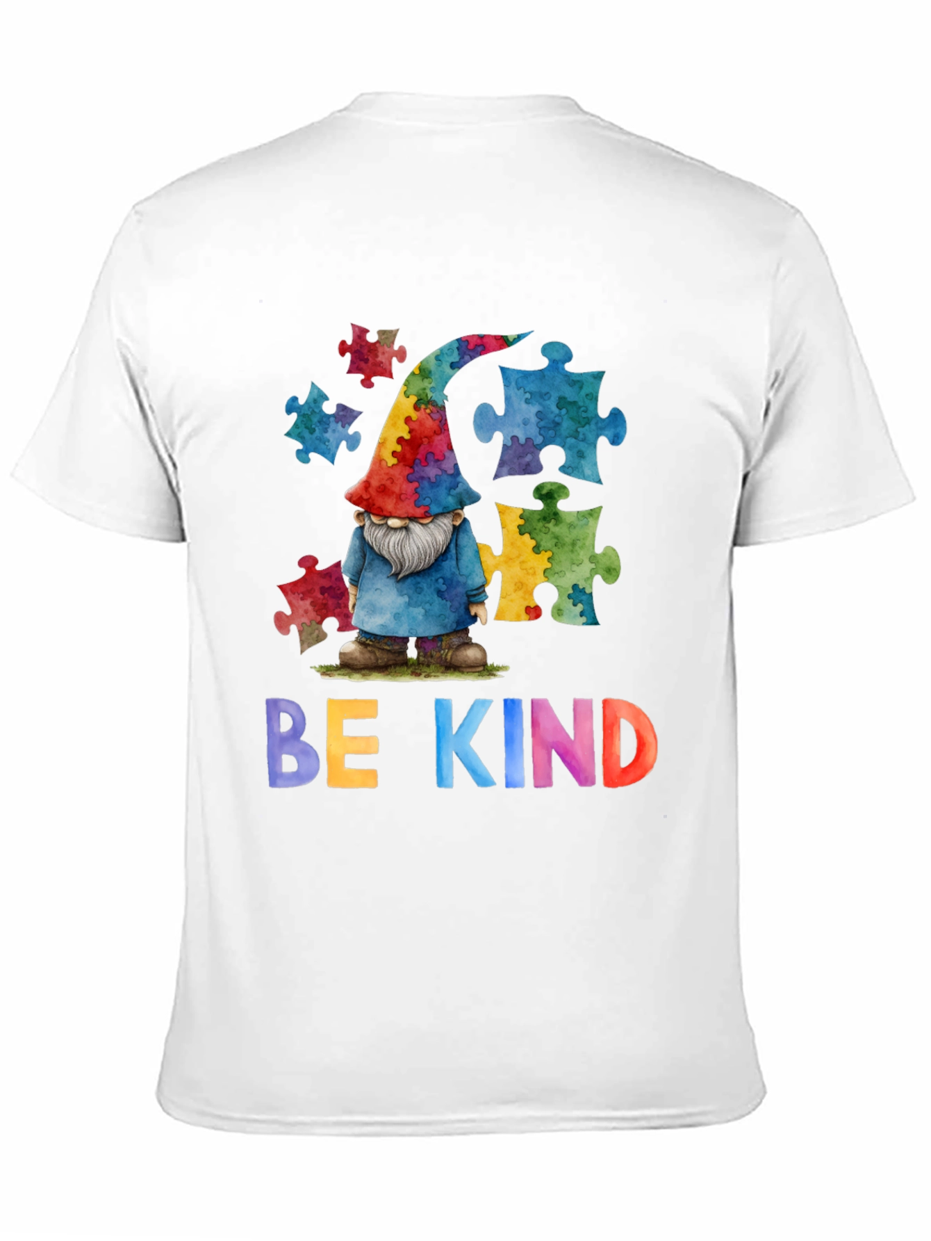 Black Be Kind Autism Awareness T-Shirt view 11