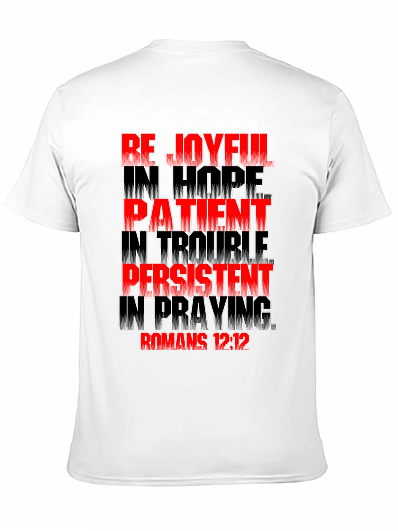 Black Be Joyful in Hope Graphic T-Shirt view 11