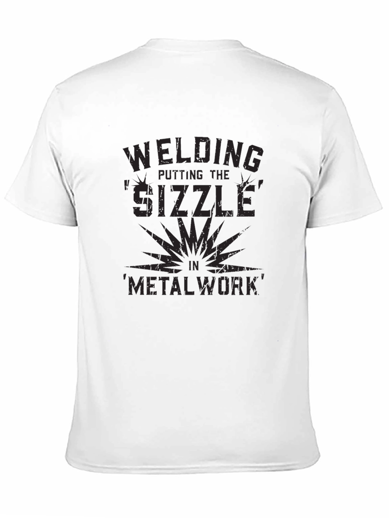 Black Welding 'Sizzle' Metalwork Black T-Shirt view 11