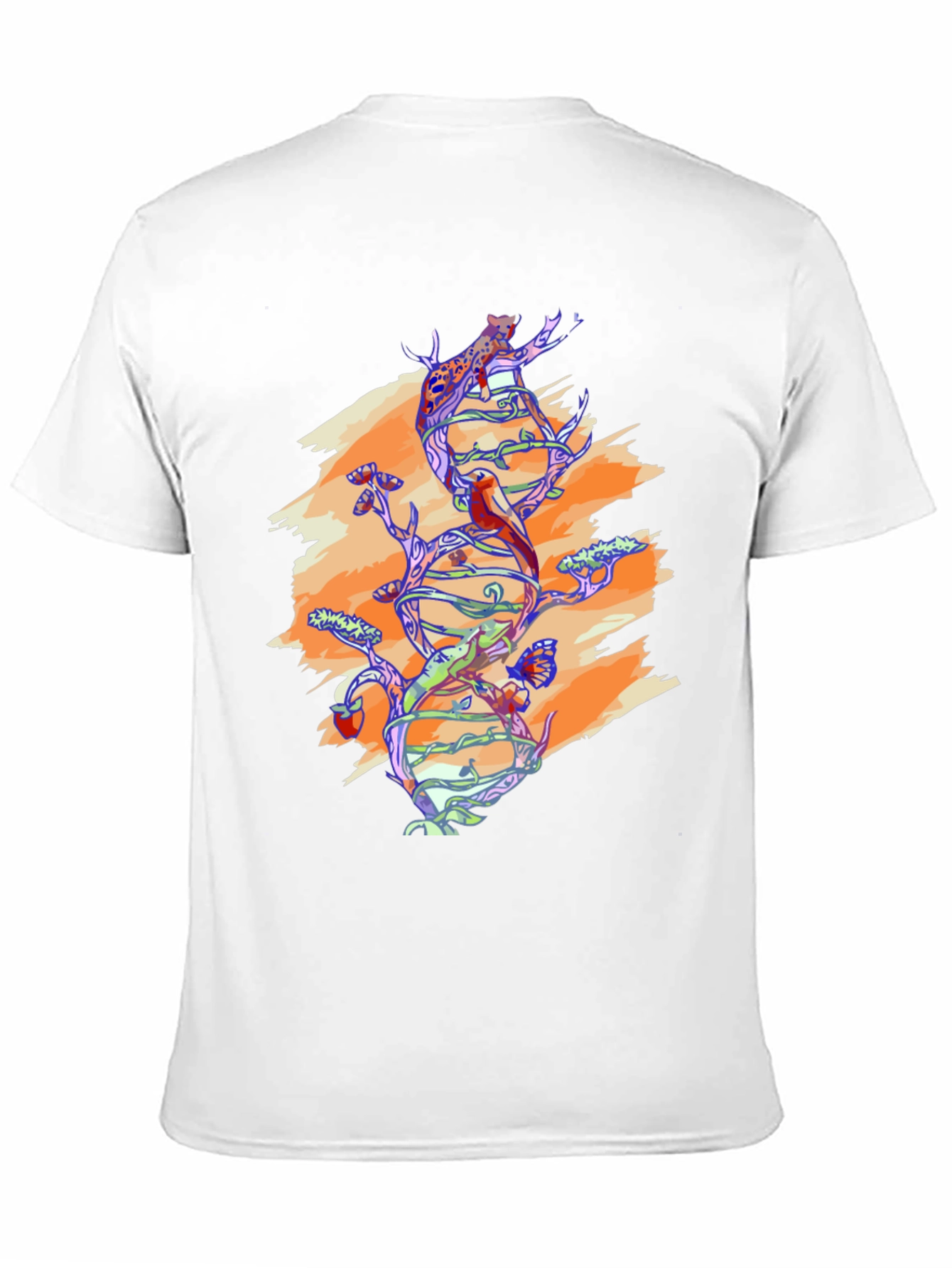 Black Nature DNA Graphic Tee - Black Unisex Shirt view 11