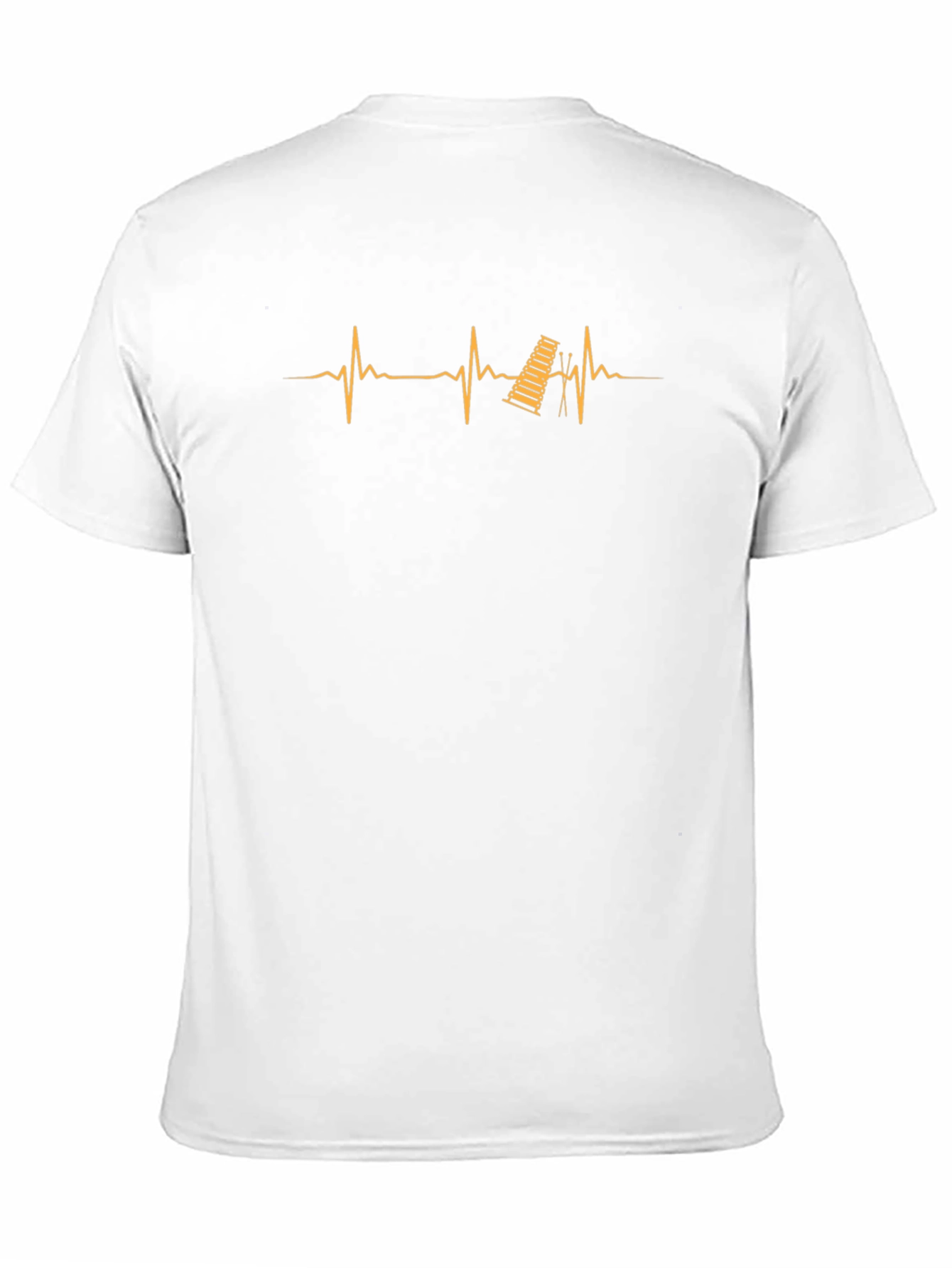 Black Heartbeat Marimba Graphic T-Shirt view 11
