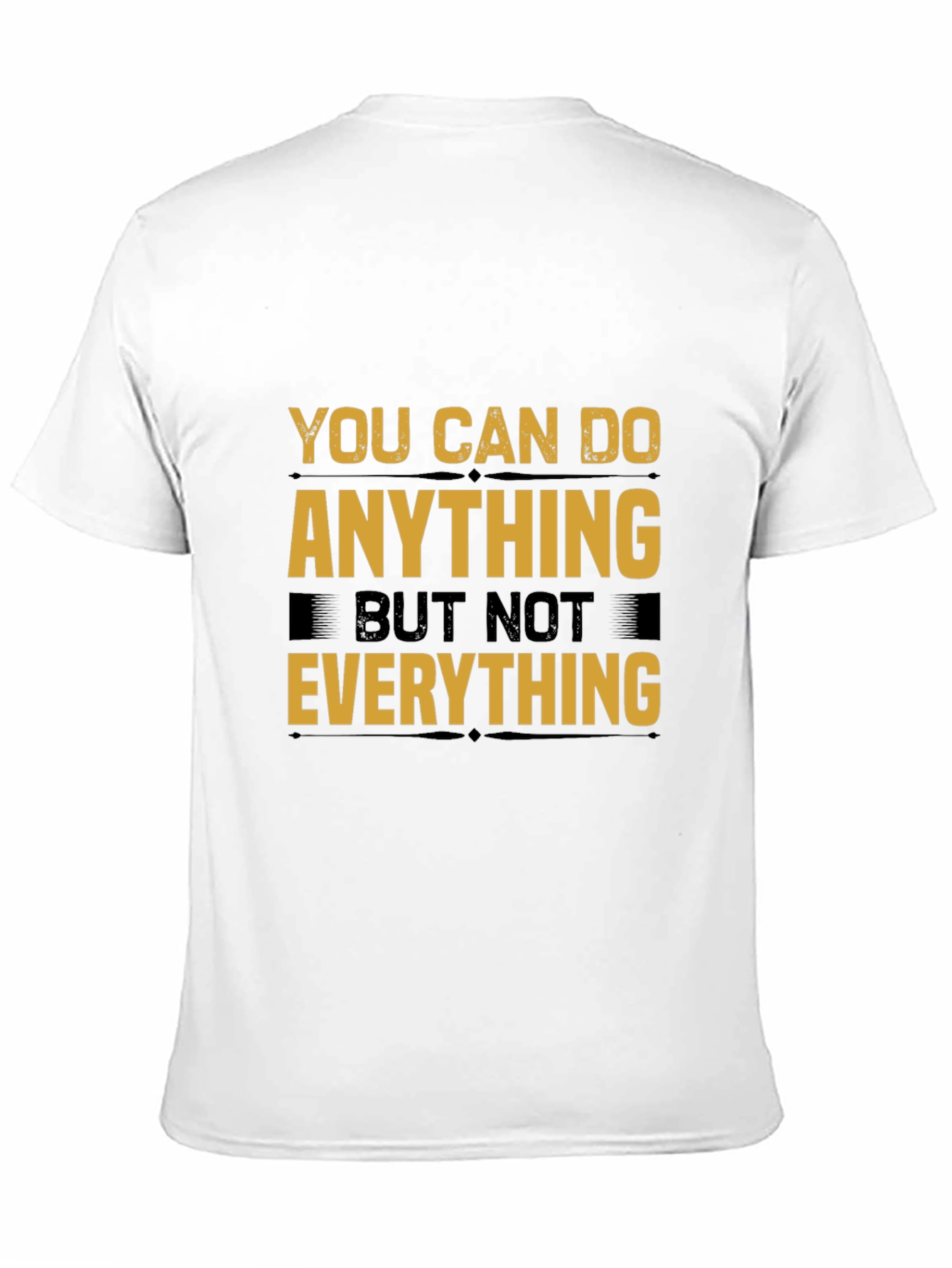 Black Motivational T-Shirt: You Can Do Anything Tee view 11