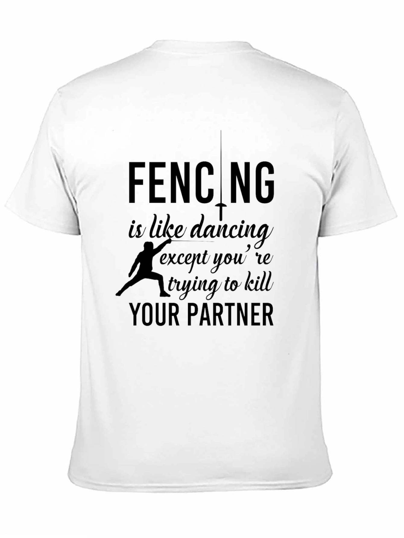 Black Fencing T-Shirt: Dancing with Swords view 11