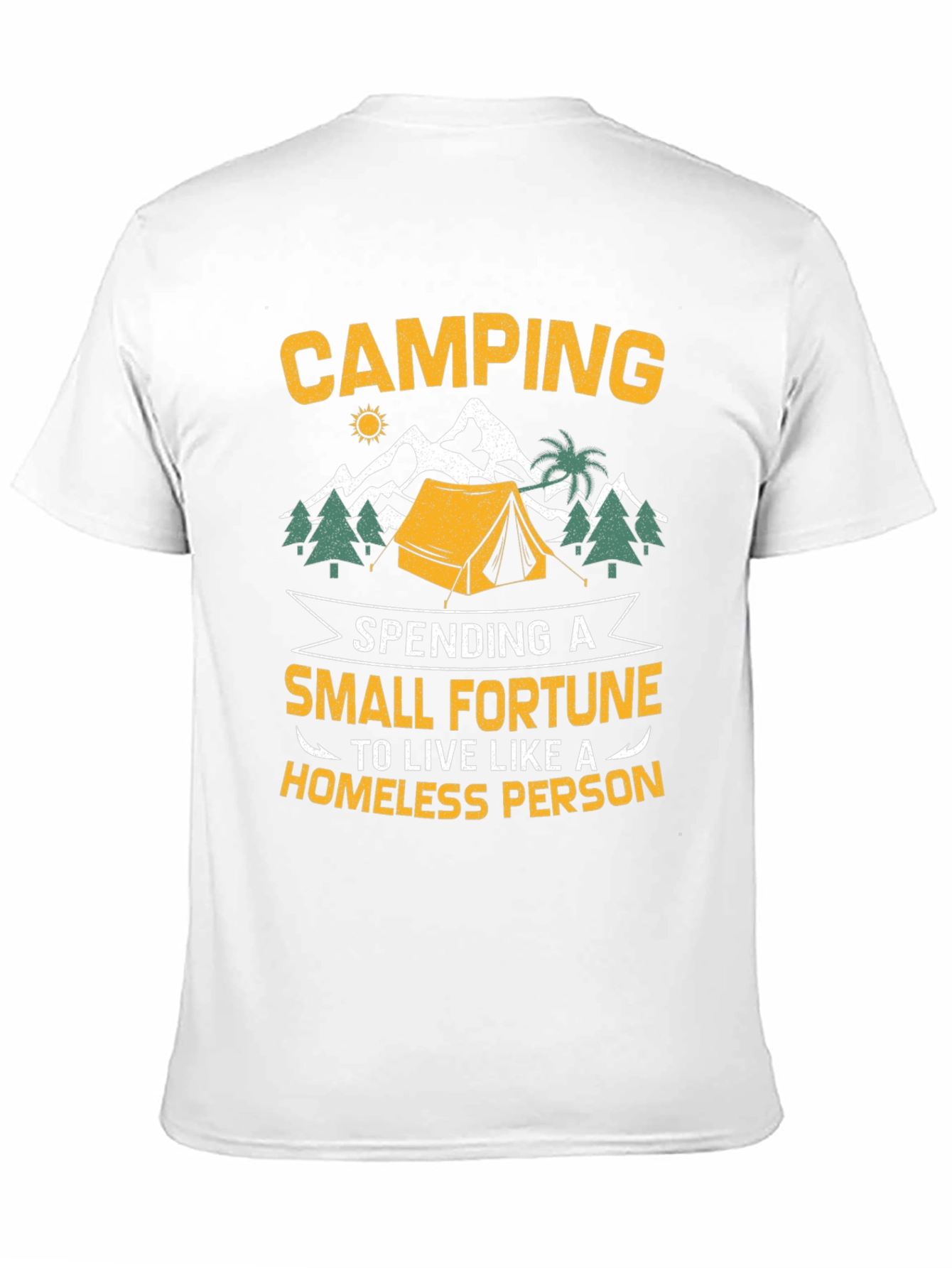 Black Camping Small Fortune Graphic T-Shirt view 11