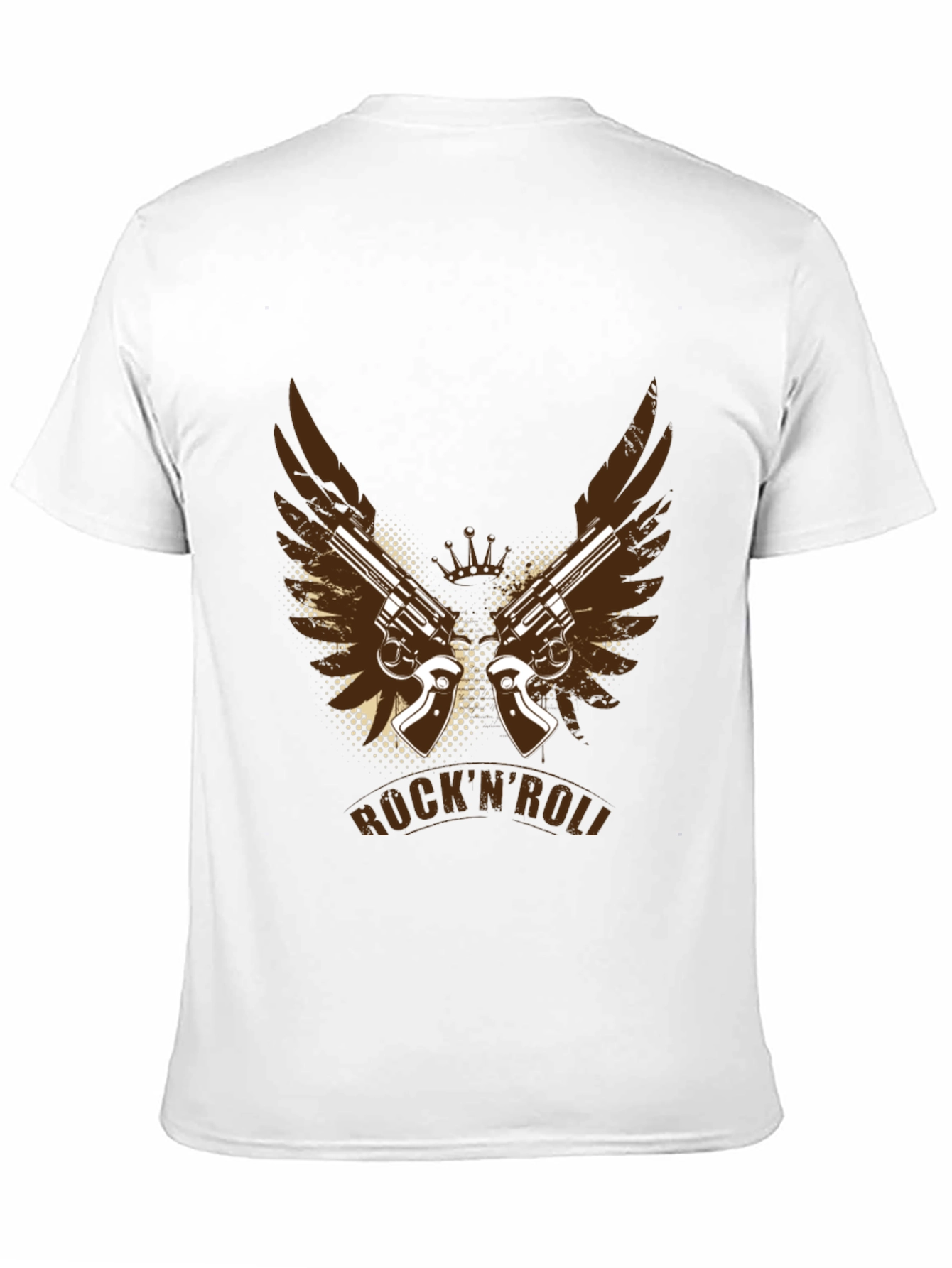 Black Rock'n'Roll Guns T-Shirt - Cool Graphic Tee view 11