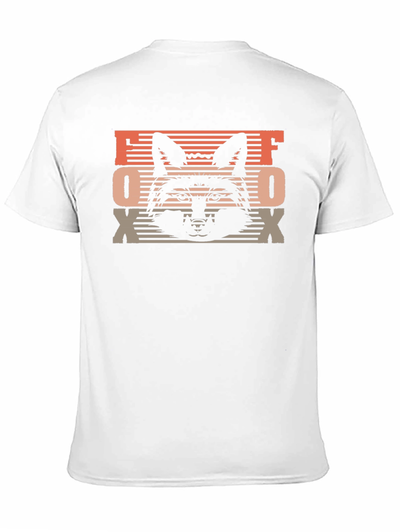 Black Retro Fox Graphic Tee - Black Cotton Blend view 11