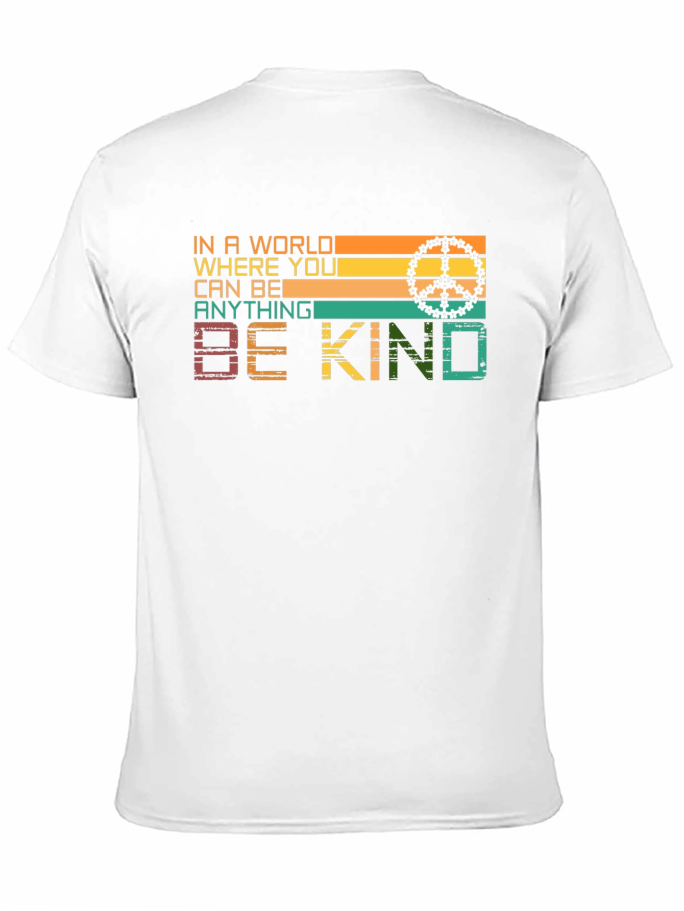 Black Be Kind Retro Style Graphic T-Shirt view 11
