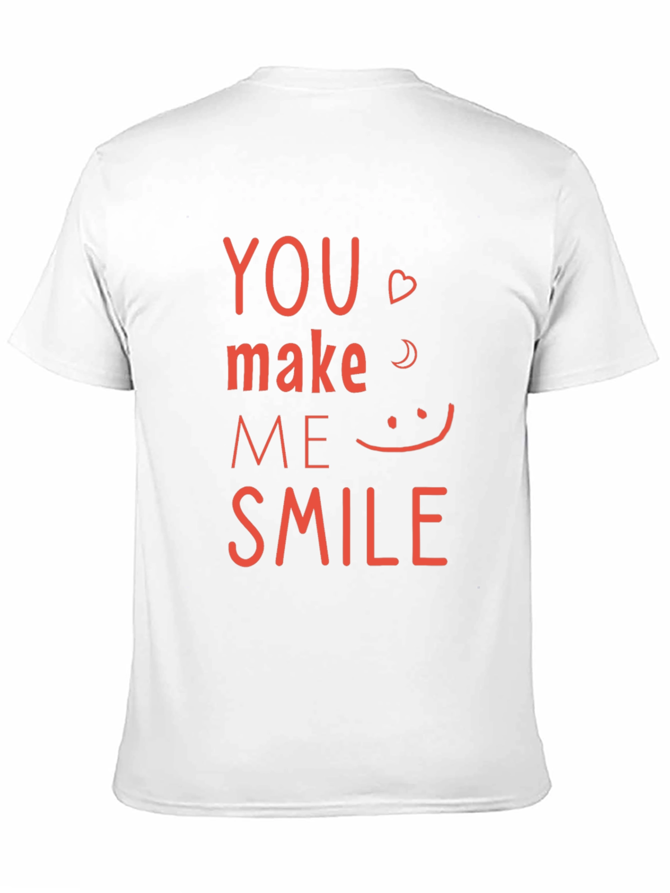 Black You Make Me Smile Graphic Tee - Black Cotton Shirt view 11