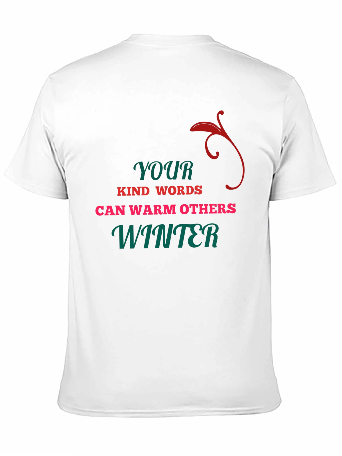 Black Kind Words Warm Others Winter T-Shirt view 11