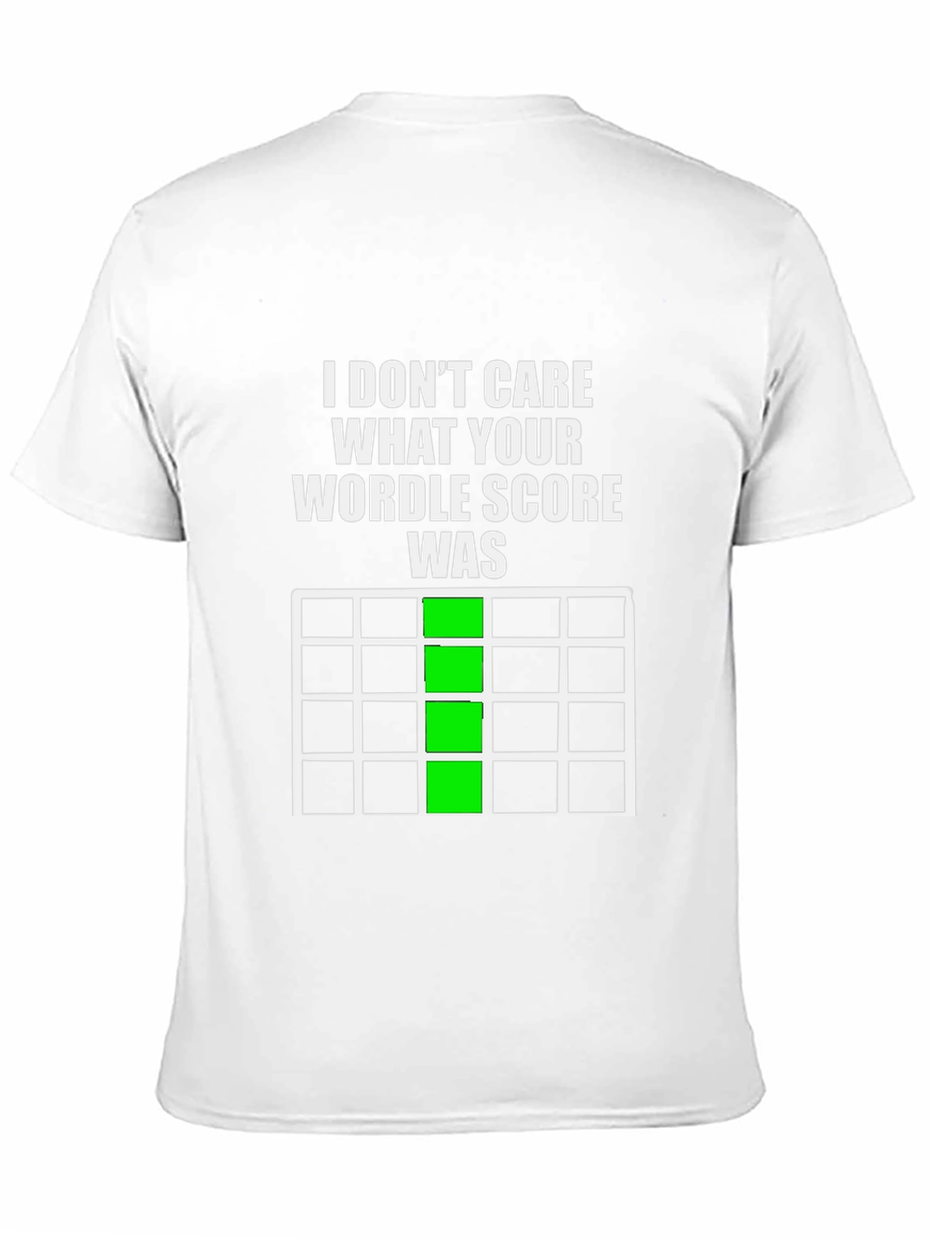 Black Funny Wordle Score Graphic T-Shirt view 11