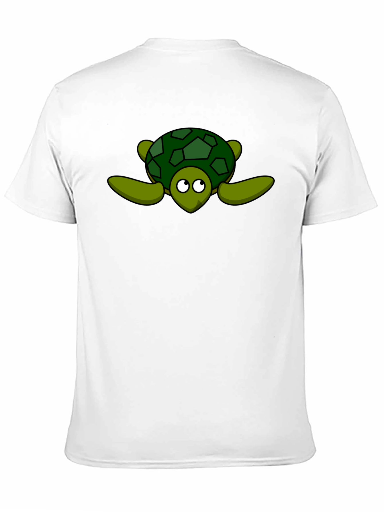 Black Cartoon Turtle Graphic Black T-Shirt view 11