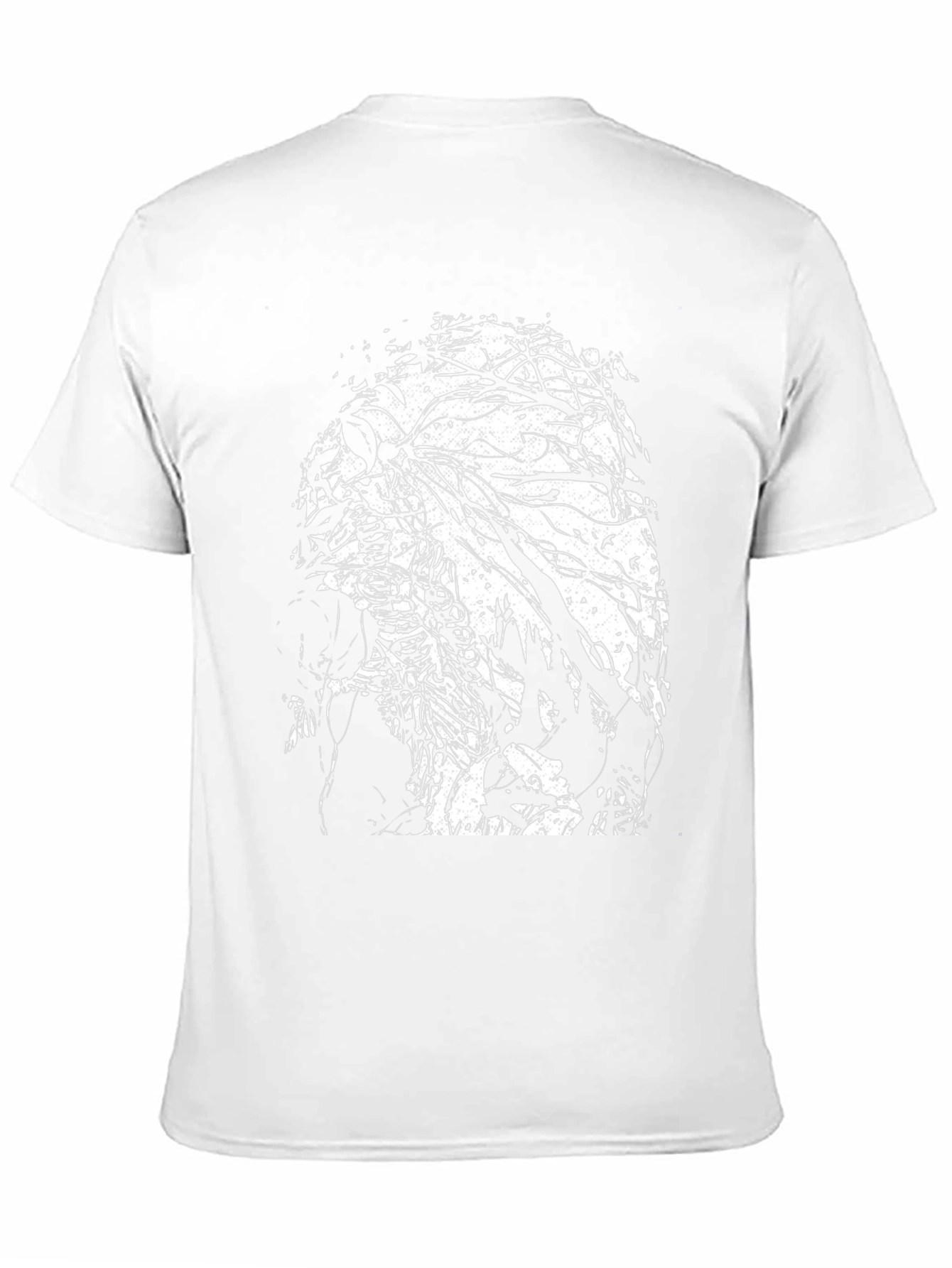 Black Skull & Tree Branch Graphic Black T-Shirt view 11