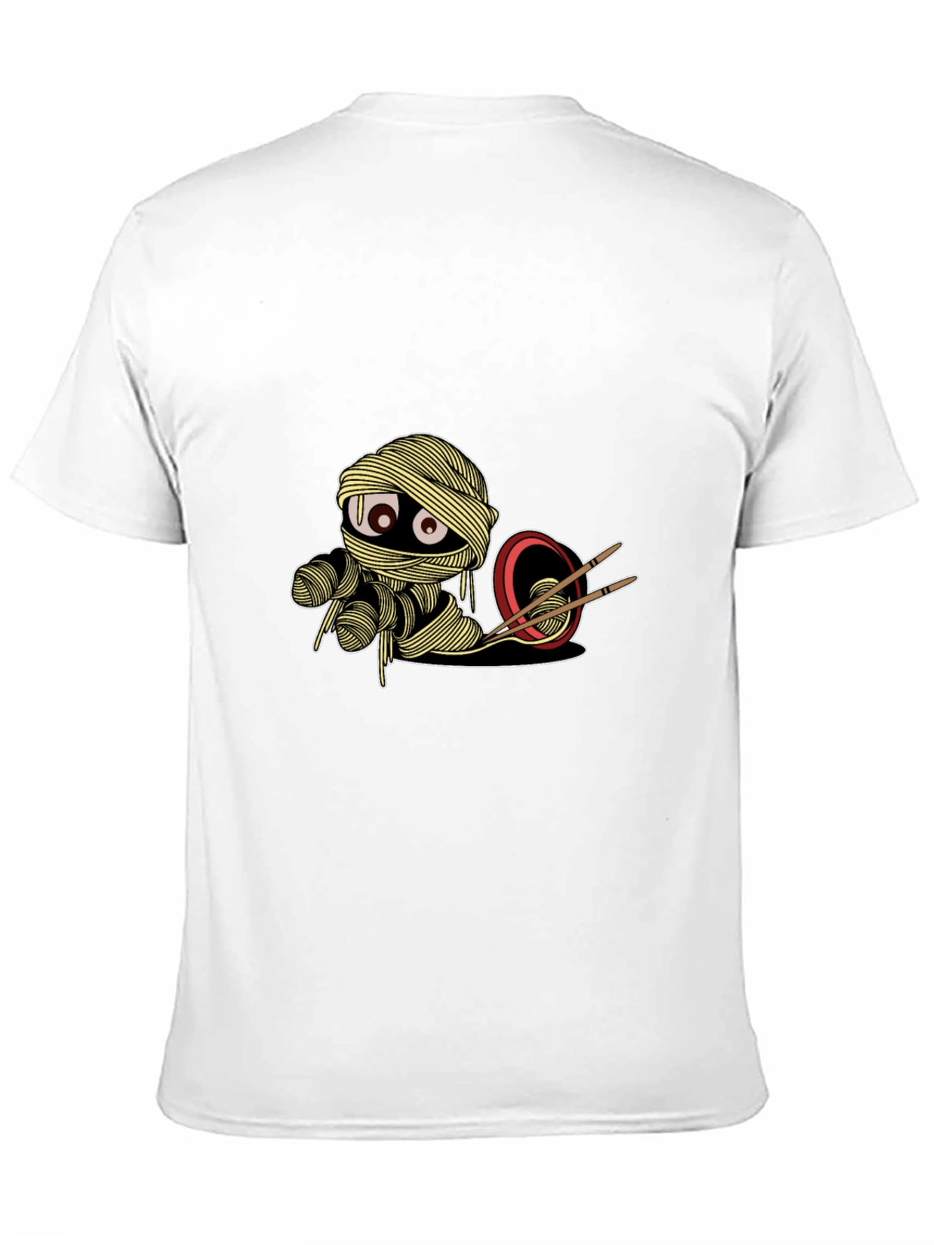 Black Noodle Mummy Graphic Tee - Unique & Stylish Black T-Shirt view 11