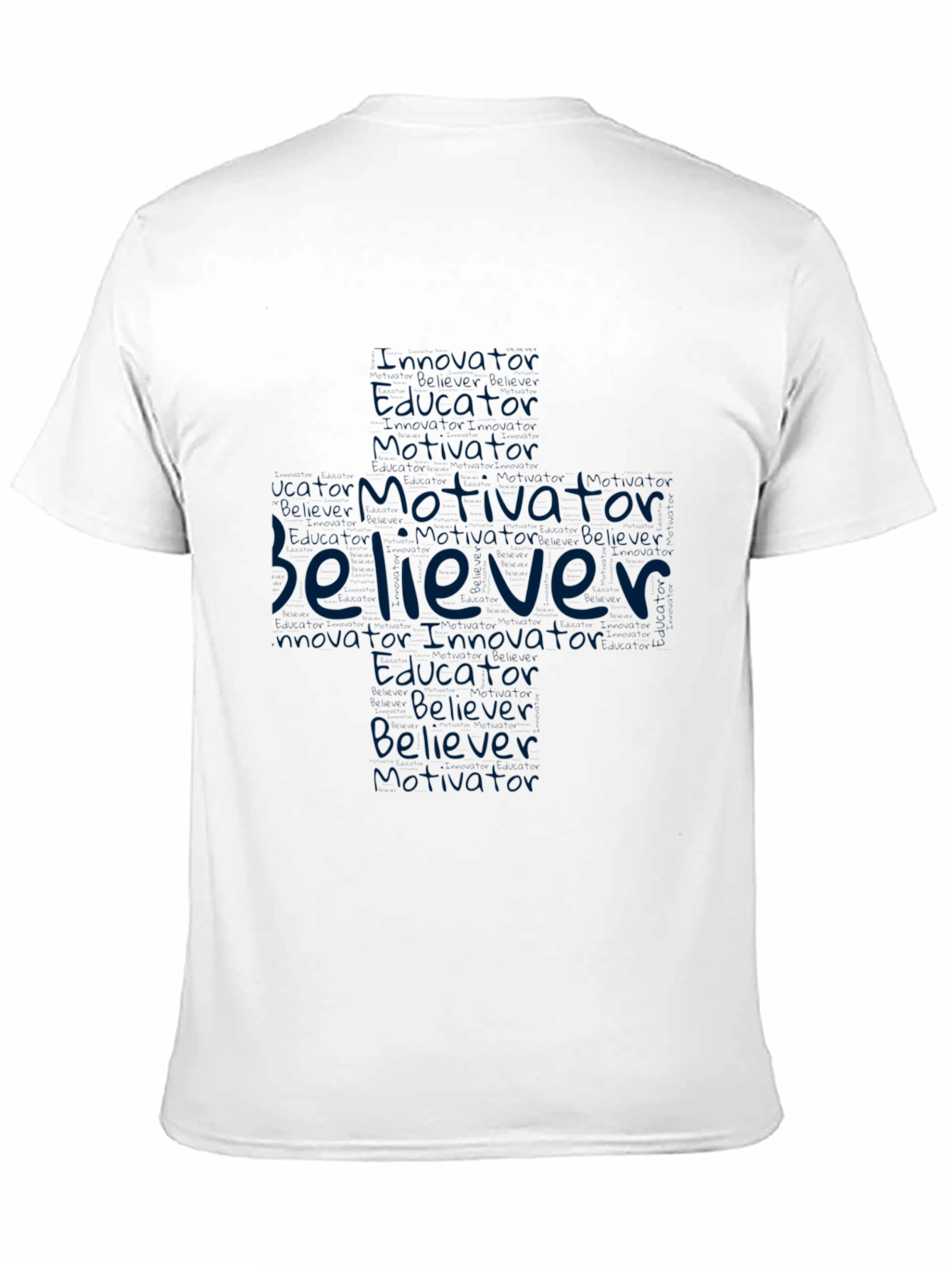 Black Motivator Believer Graphic Tee view 11