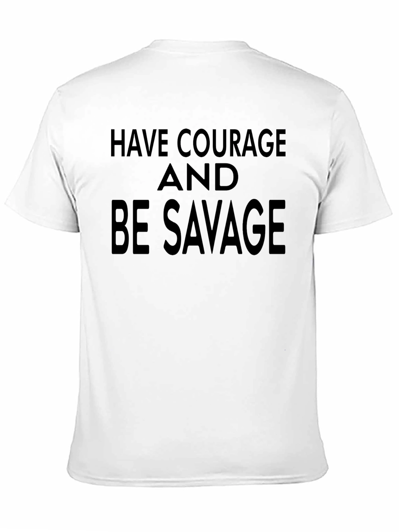 Black Courage & Savage Graphic Tee - Bold Black Shirt view 11