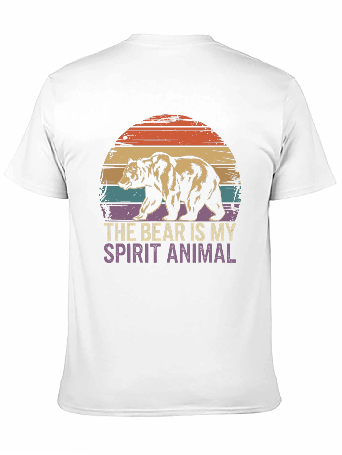 Black Bear Spirit Animal Graphic T-Shirt view 11
