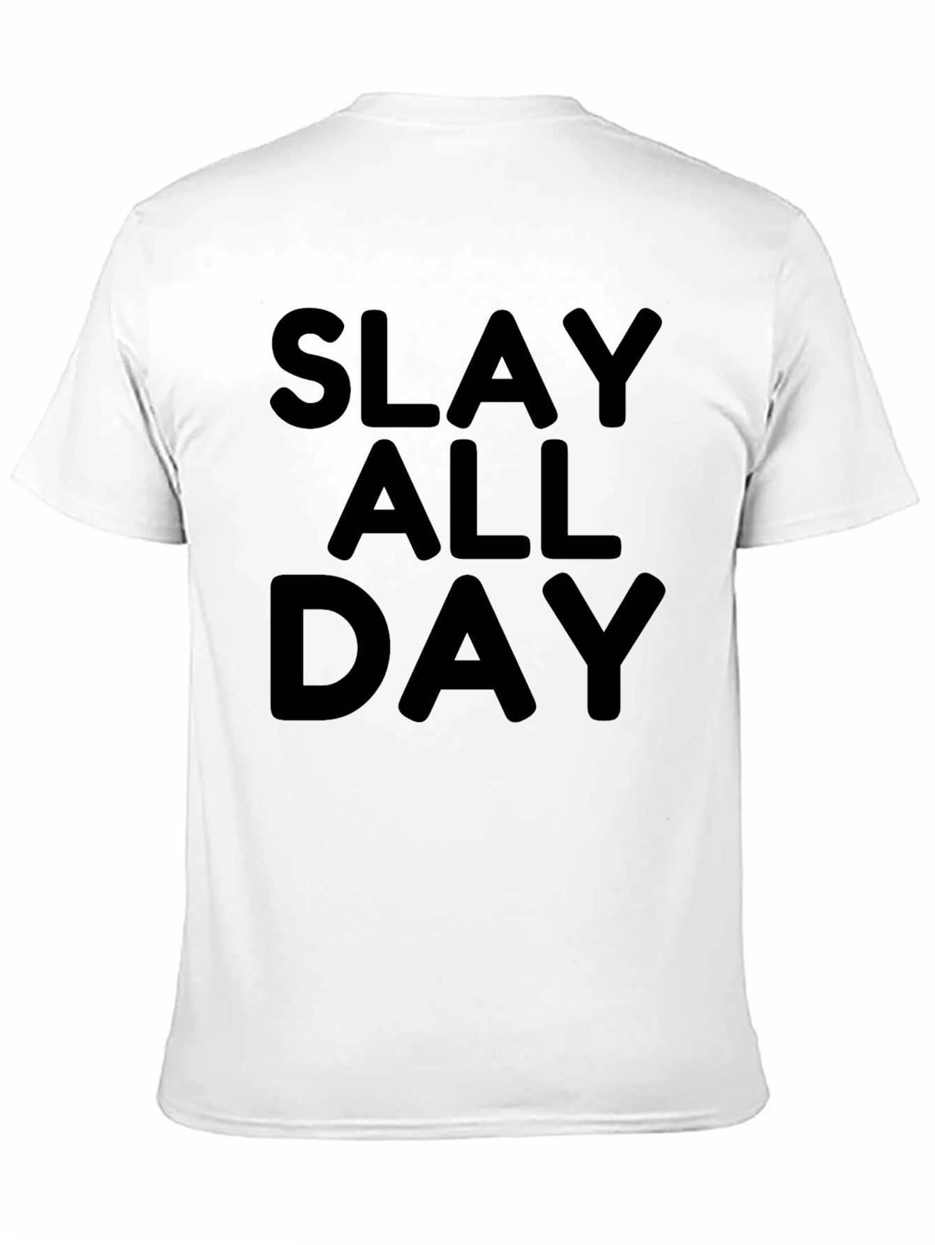 Black Slay All Day Black Graphic Tee view 11