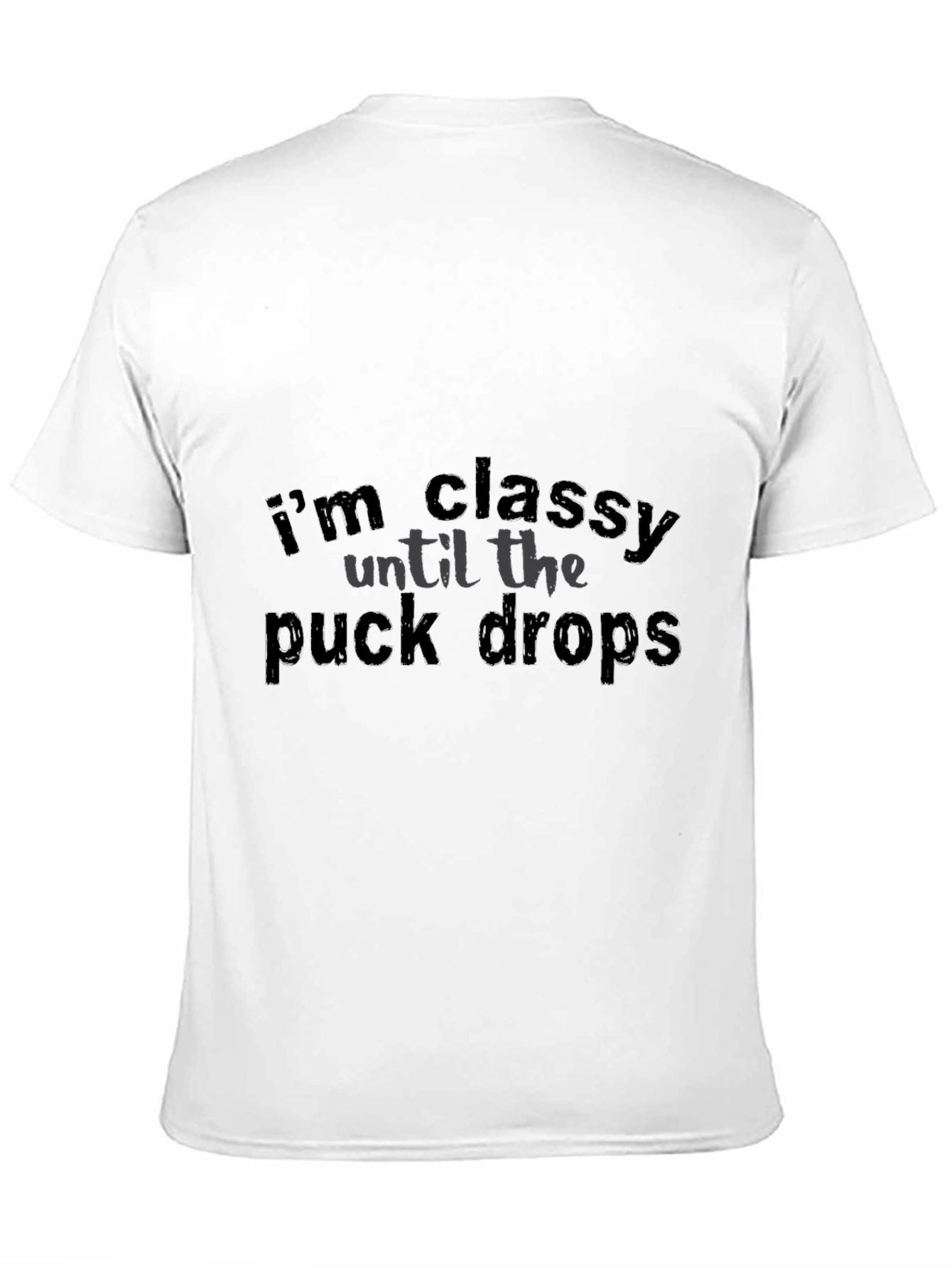 Black Classy Hockey Fan Black T-Shirt view 11