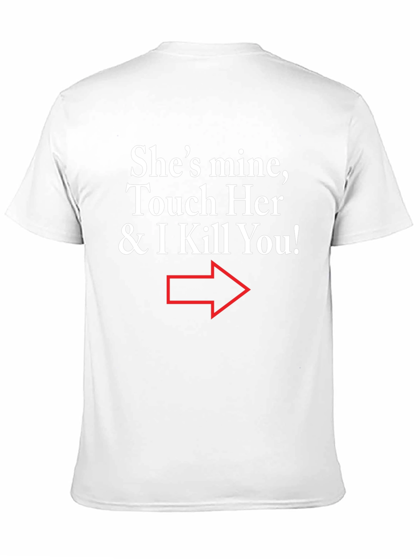 Black Humorous "She's Mine" Graphic Tee view 11