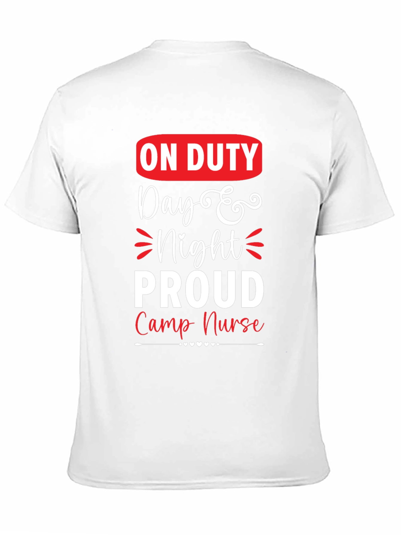 Black On Duty Camp Nurse Graphic T-Shirt view 11