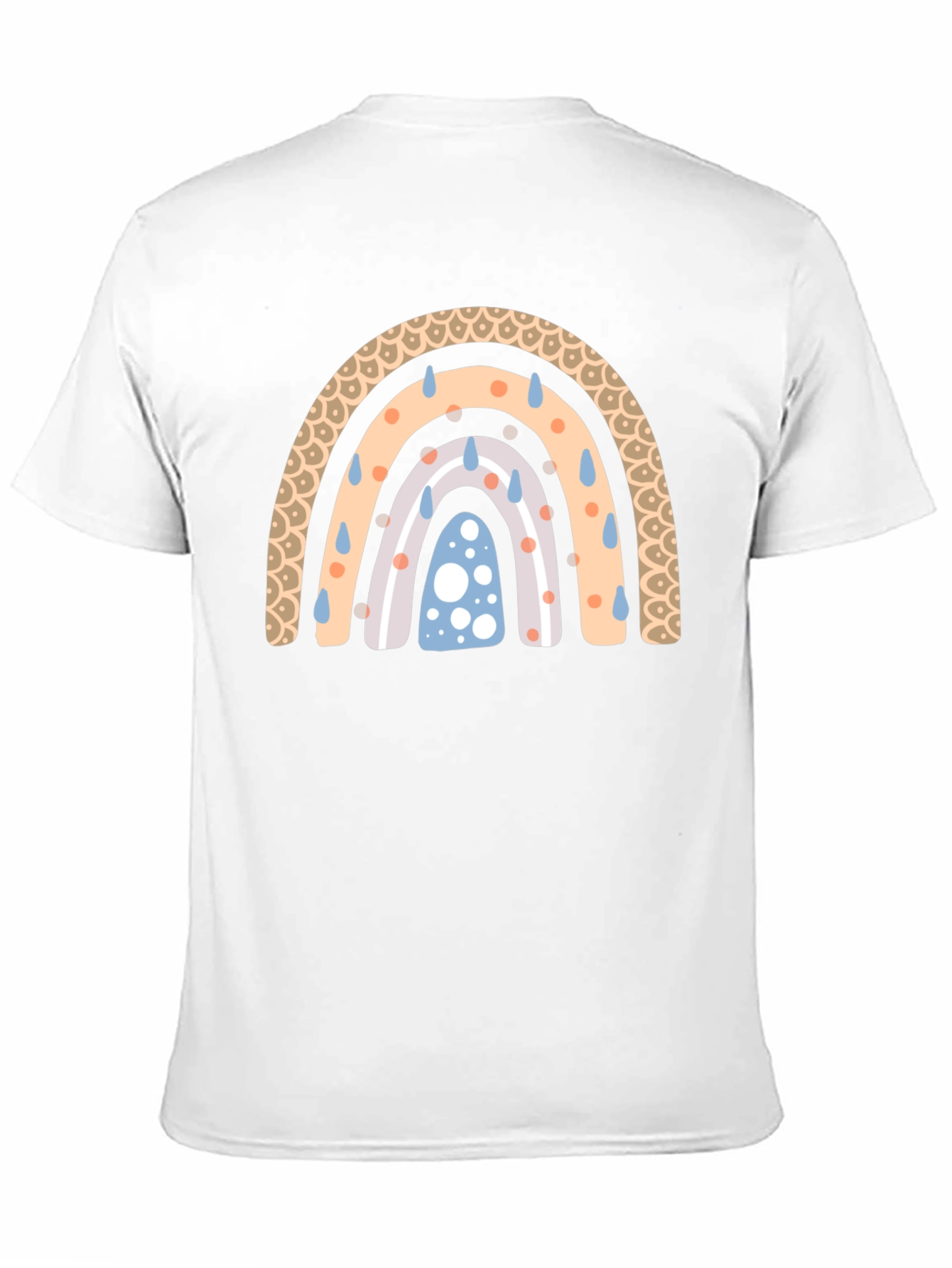 Black Rainbow Rain Black T-Shirt view 11