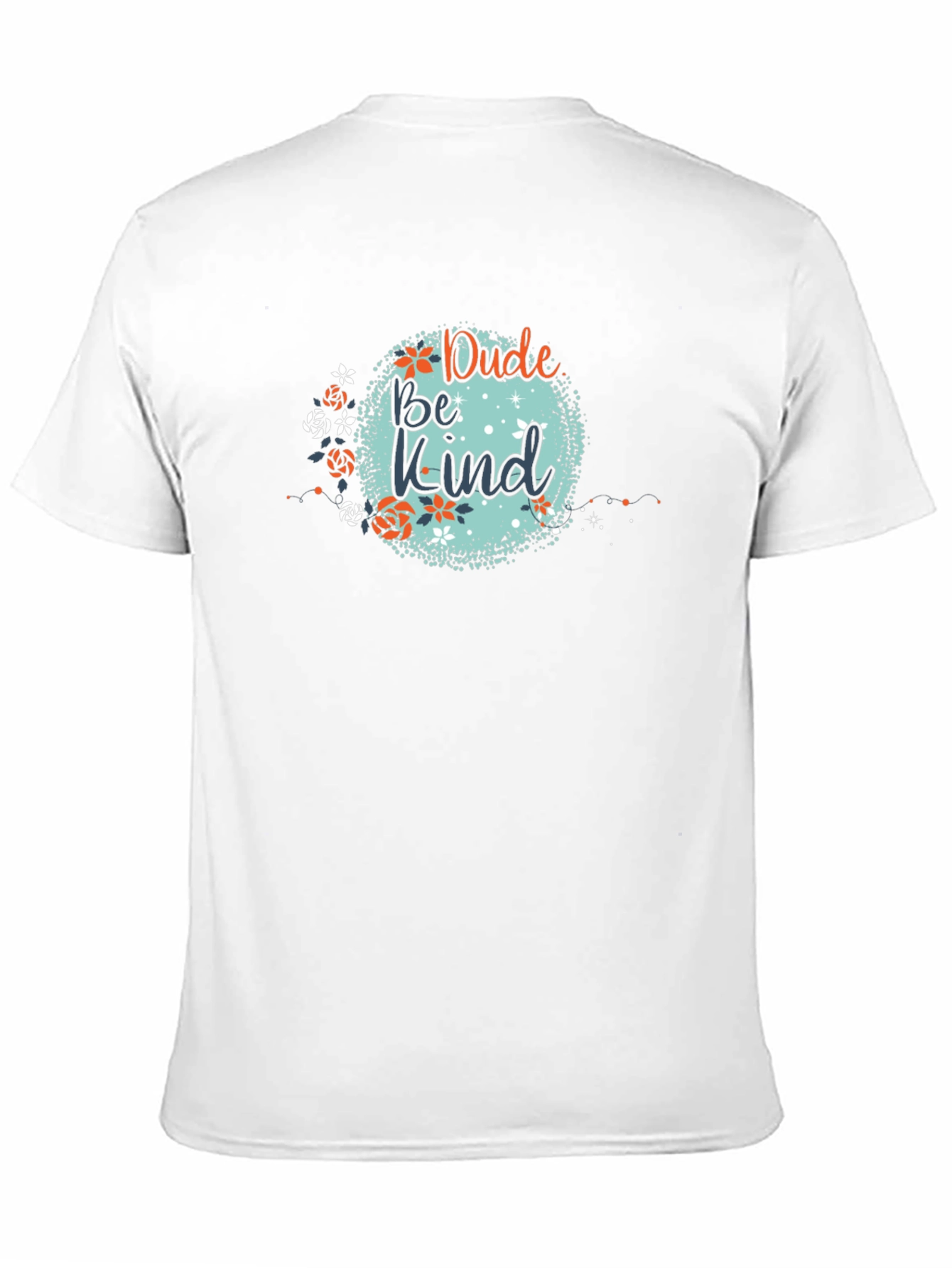 Black Dude Be Kind Graphic Tee - Black Cotton T-Shirt view 11