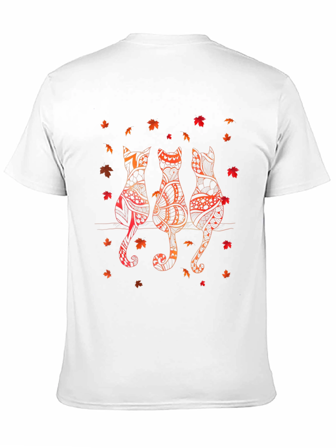 Black Fall Cats Graphic Tee - Autumn Style view 11