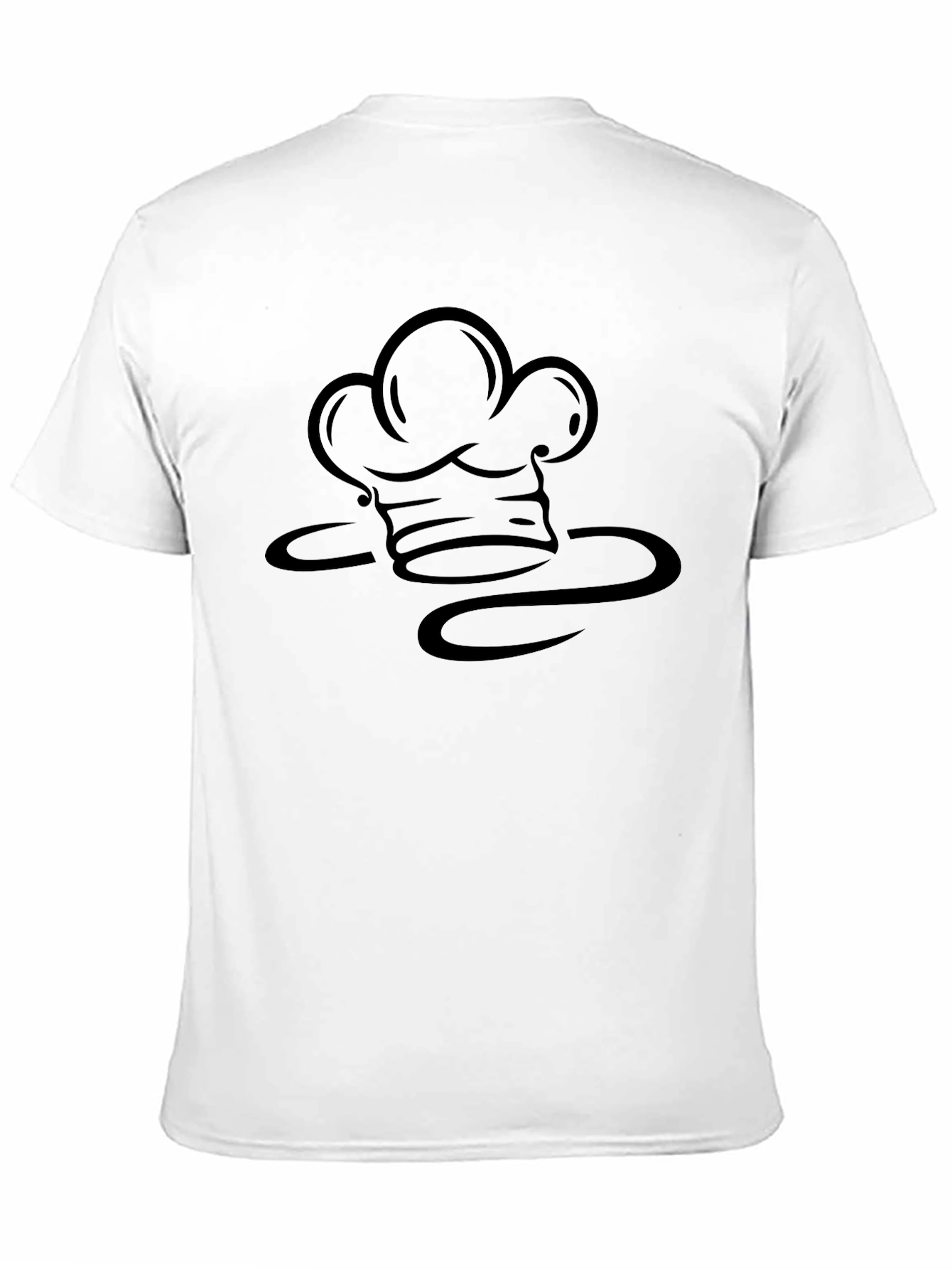 Black Chef Hat Graphic Black T-Shirt view 11